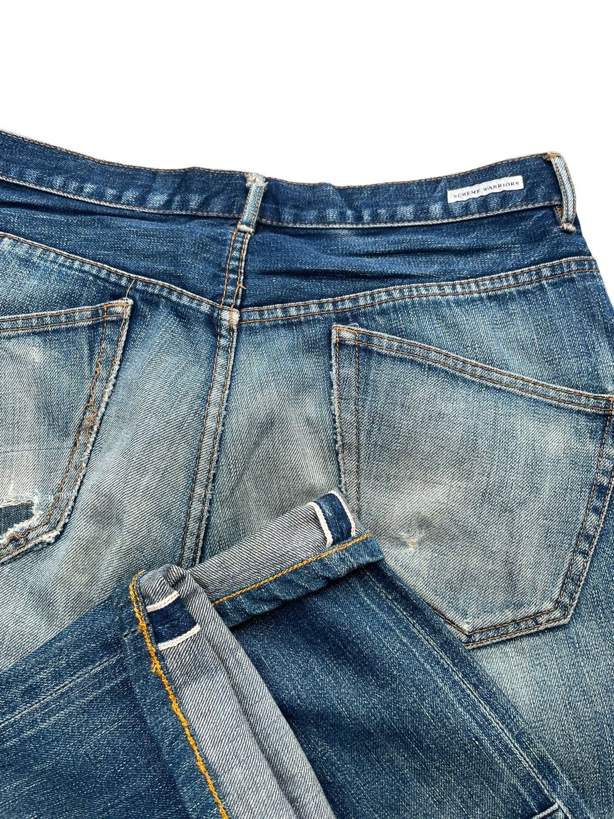 Japanese Brand Vintage Scheme Warriors Selvedge Denim Size US 32 / EU 48 - 12 Thumbnail