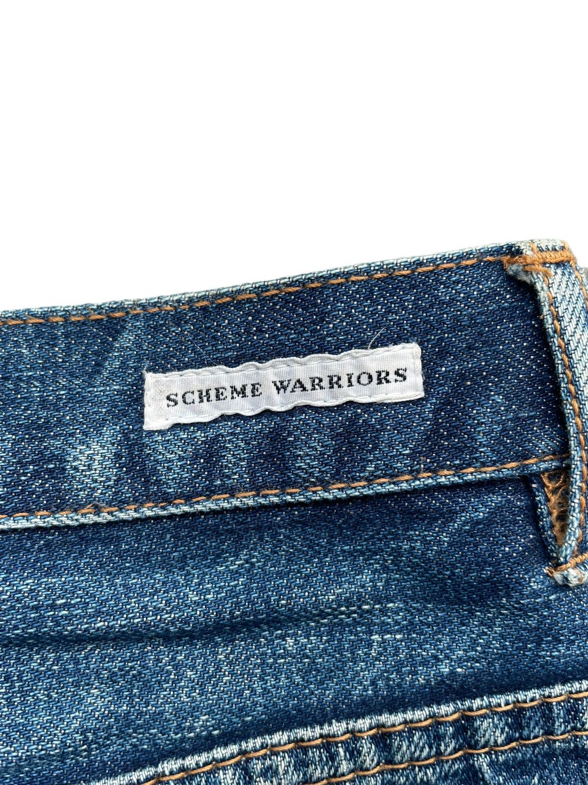 Japanese Brand Vintage Scheme Warriors Selvedge Denim Size US 32 / EU 48 - 10 Thumbnail