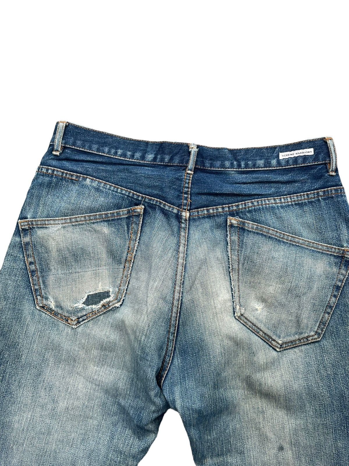 Japanese Brand Vintage Scheme Warriors Selvedge Denim Size US 32 / EU 48 - 9 Thumbnail