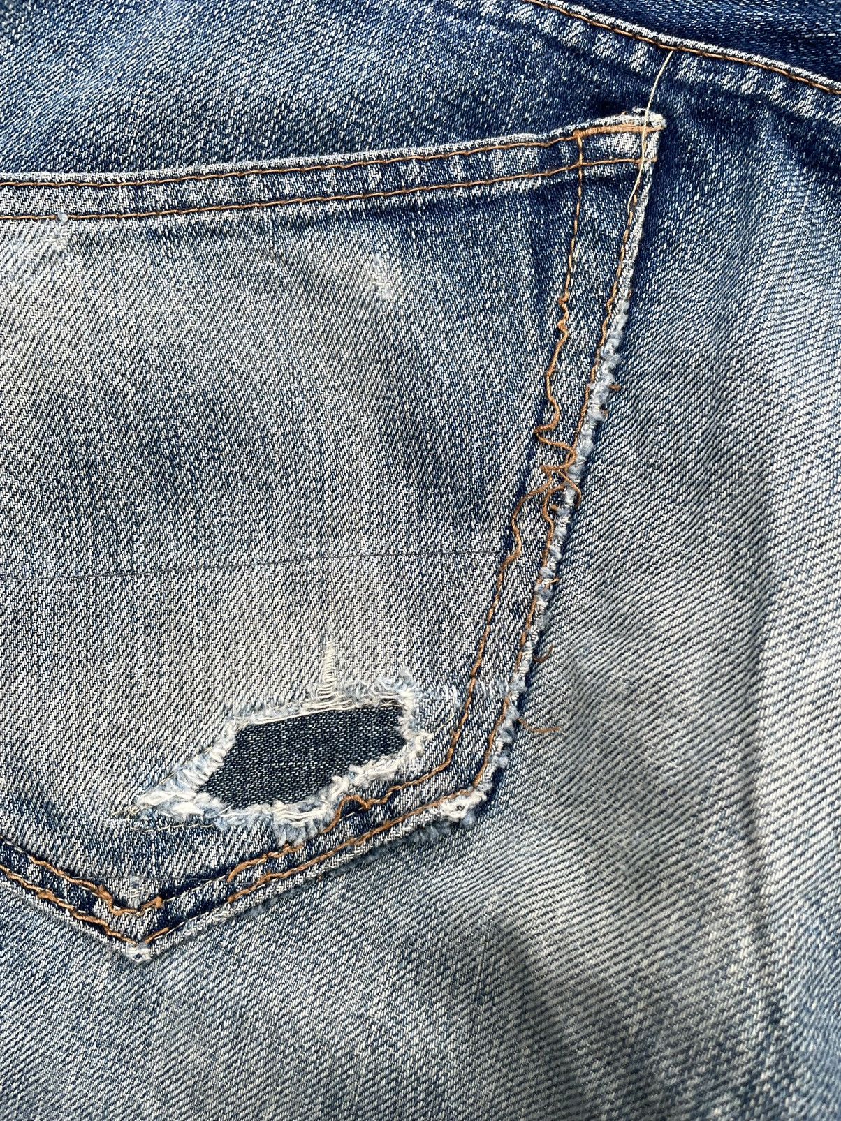 Japanese Brand Vintage Scheme Warriors Selvedge Denim Size US 32 / EU 48 - 14 Thumbnail