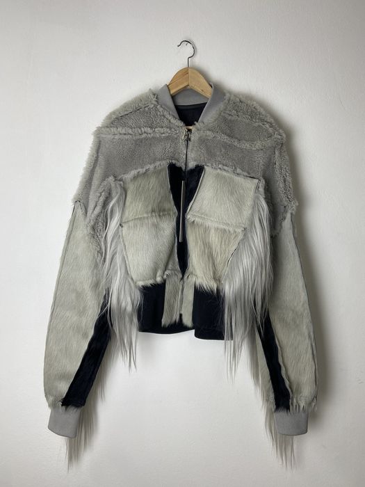 Rick Owens Rick Owens Strobe FW22 Runway Long Pony Hair Bomber Grailed