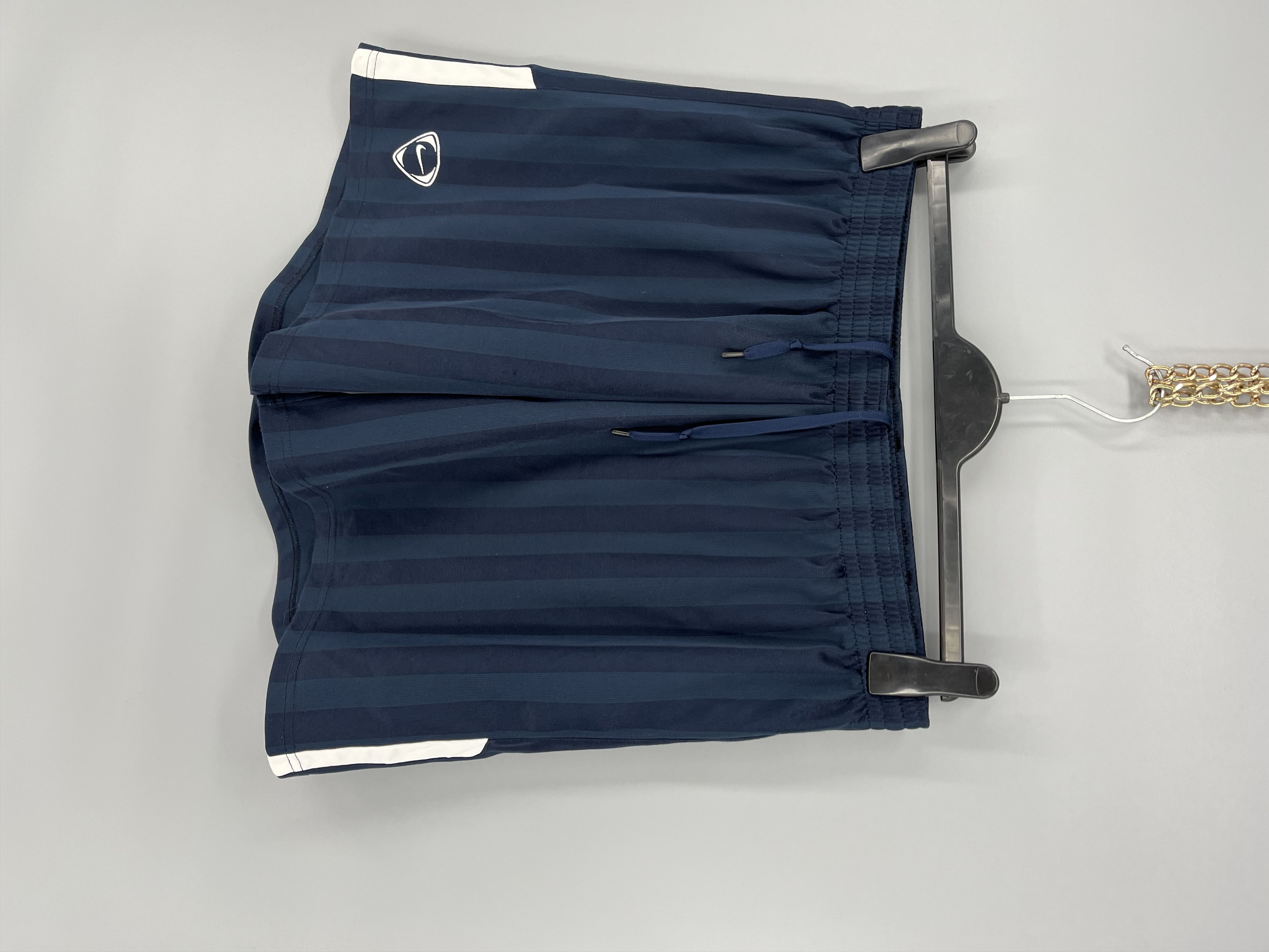Nike × Vintage 90s Vintage Nike Black Nylon Mini Swoosh Shorts Travis Style Size US 32 / EU 48 - 3 Thumbnail