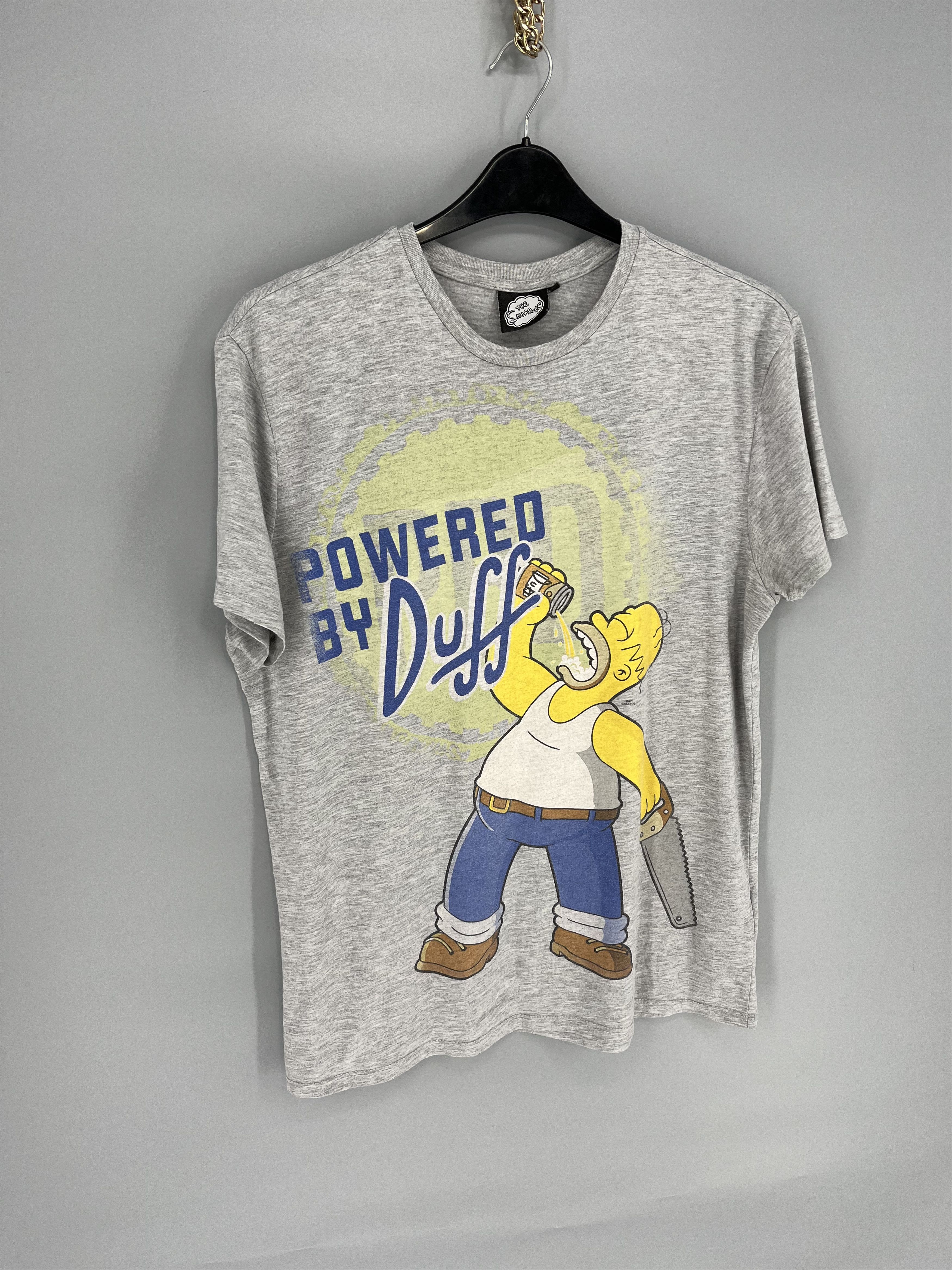 The Simpsons Vintage The Simpsons "Powered by Duff" T-Shirt Movie Size US XL / EU 56 / 4 - 2 Thumbnail