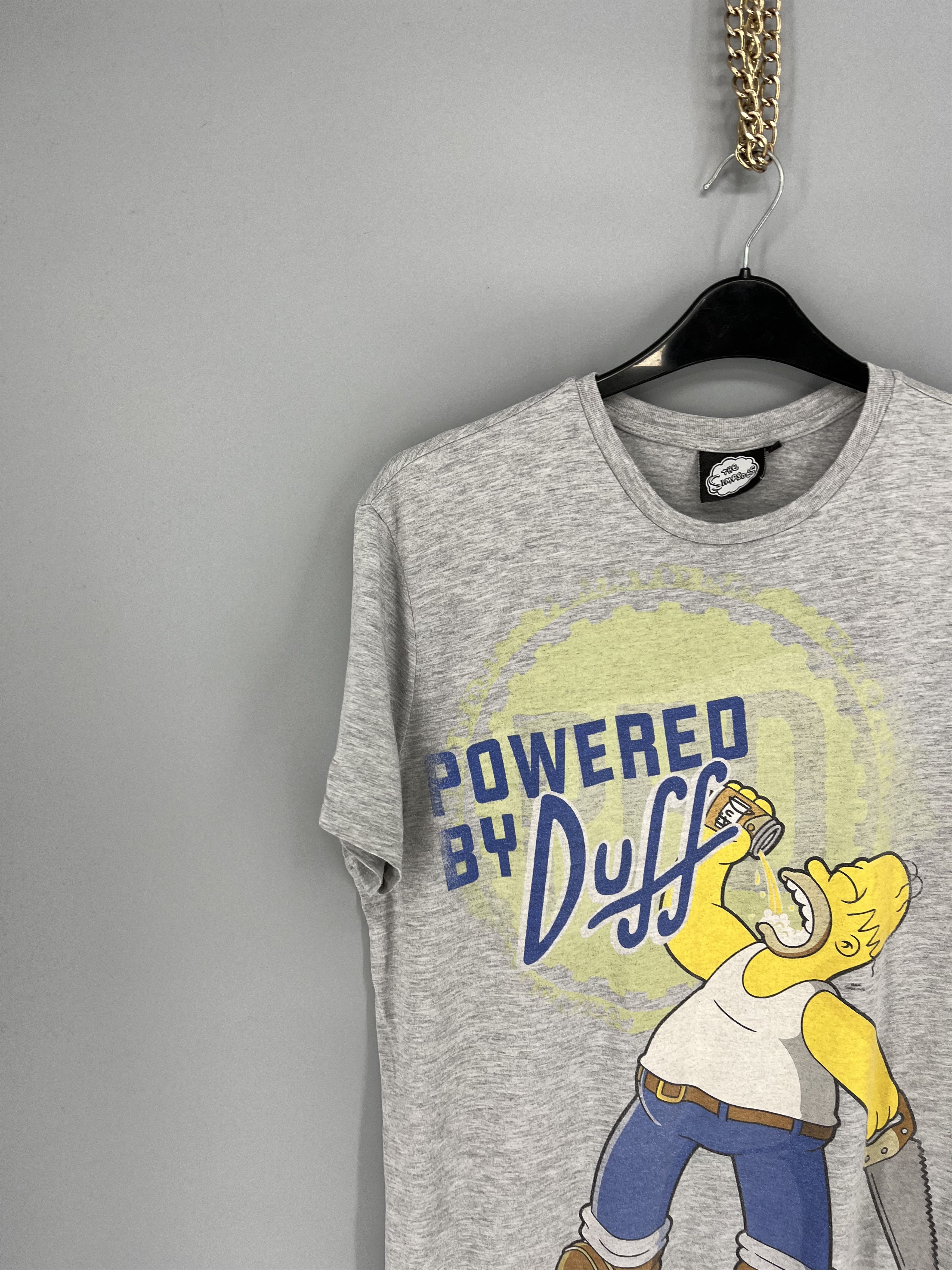 The Simpsons Vintage The Simpsons "Powered by Duff" T-Shirt Movie Size US XL / EU 56 / 4 - 4 Thumbnail