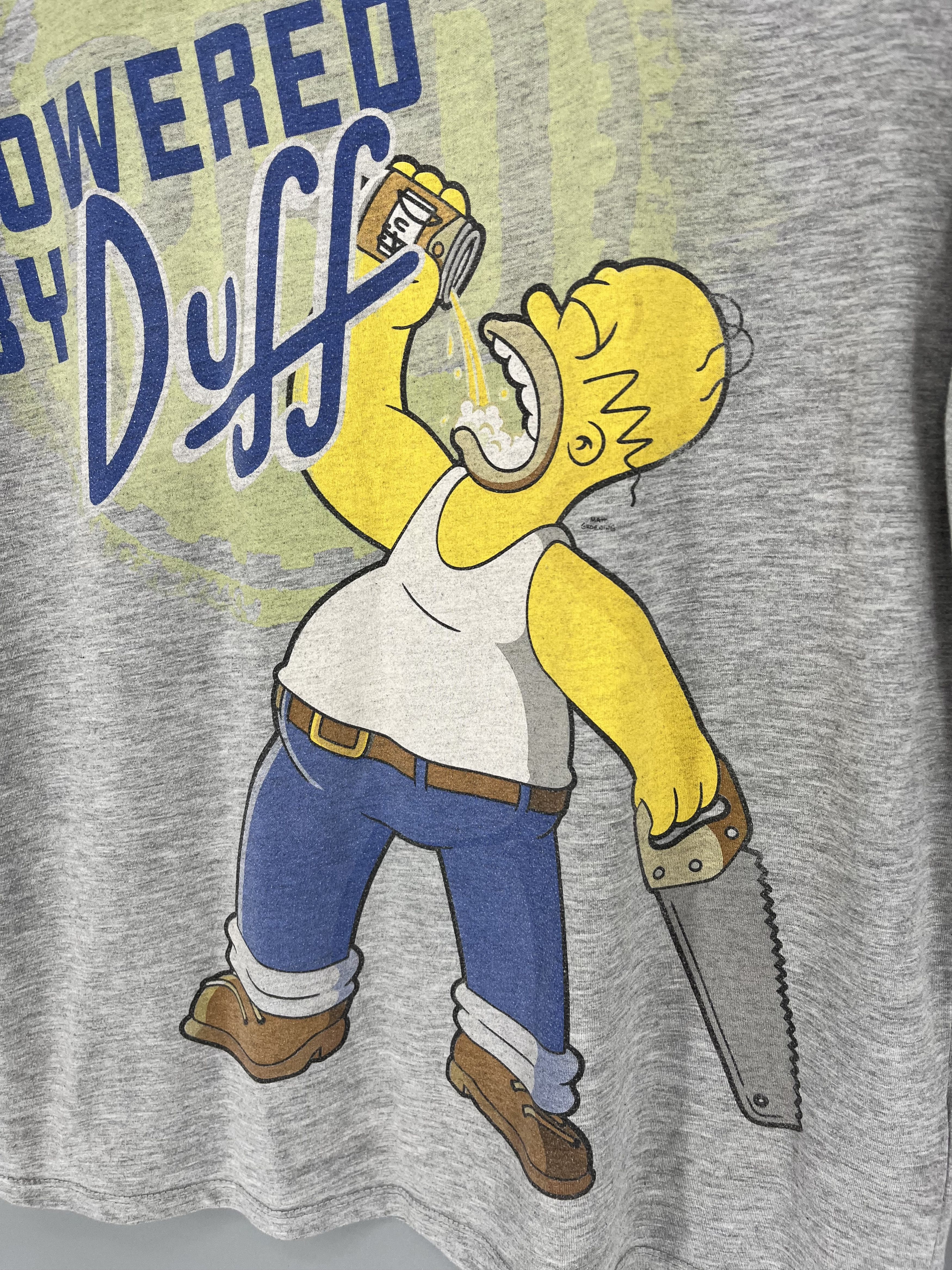 The Simpsons Vintage The Simpsons "Powered by Duff" T-Shirt Movie Size US XL / EU 56 / 4 - 6 Thumbnail