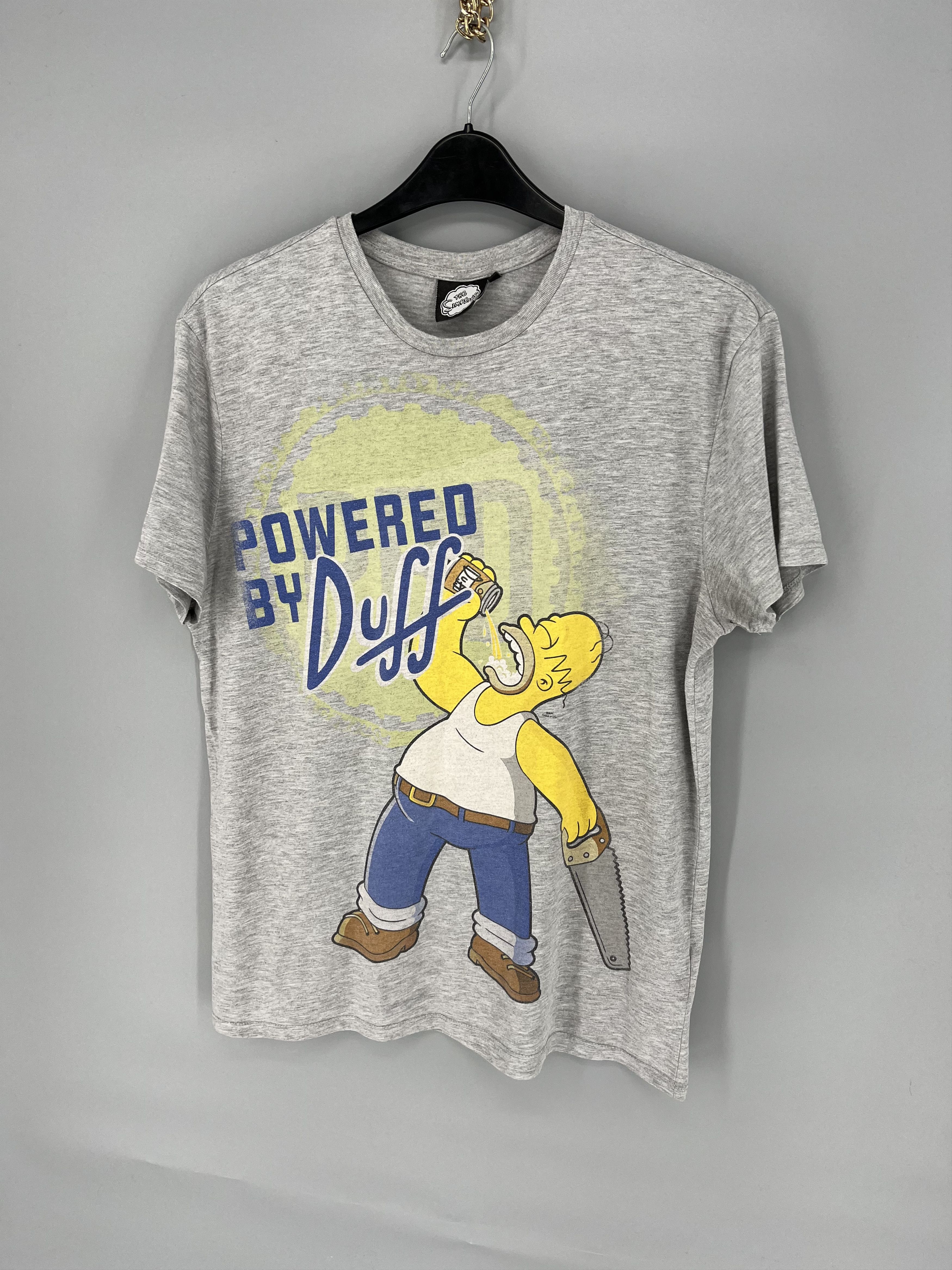 The Simpsons Vintage The Simpsons "Powered by Duff" T-Shirt Movie Size US XL / EU 56 / 4 - 3 Thumbnail