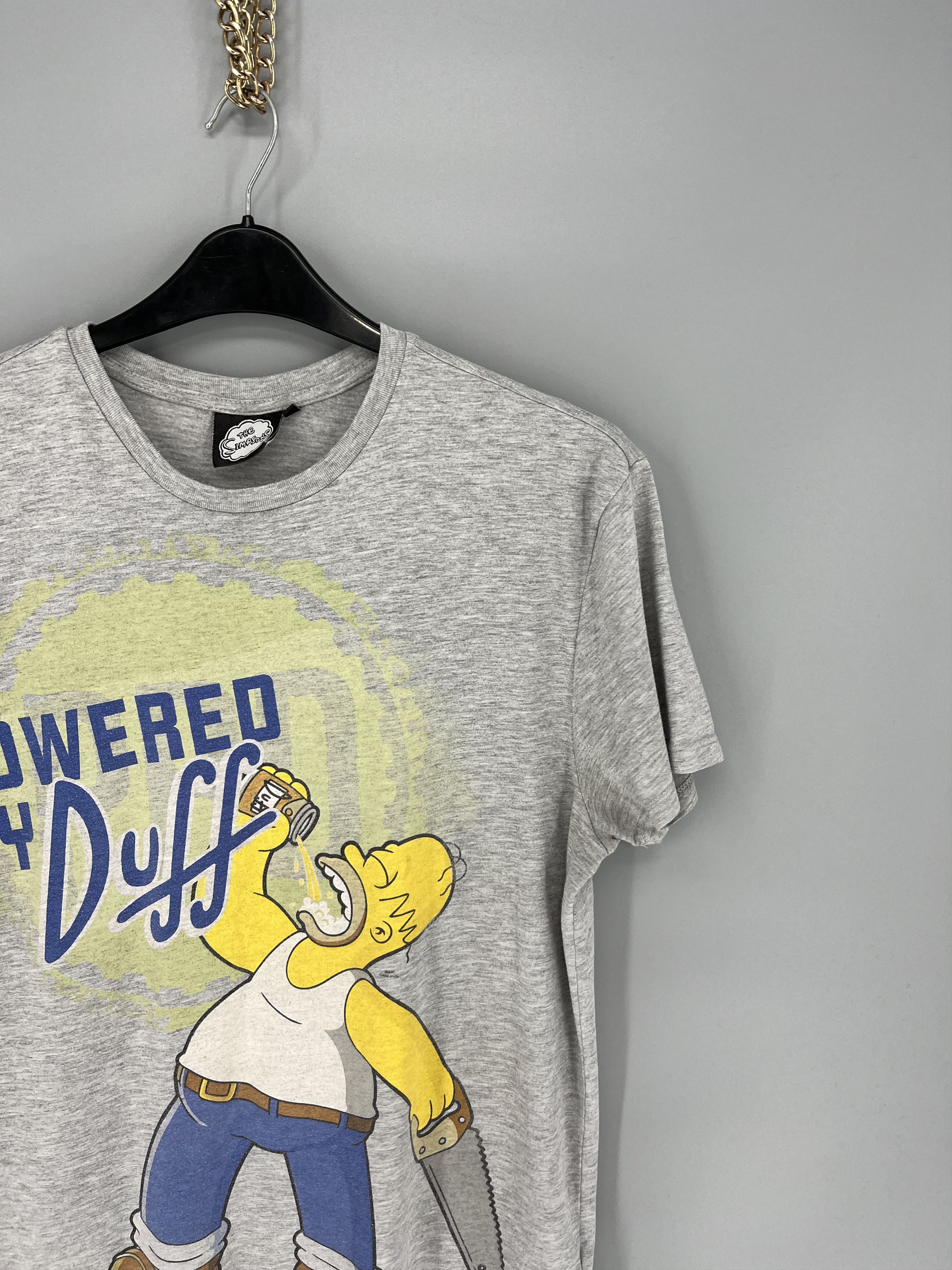 The Simpsons Vintage The Simpsons "Powered by Duff" T-Shirt Movie Size US XL / EU 56 / 4 - 5 Thumbnail