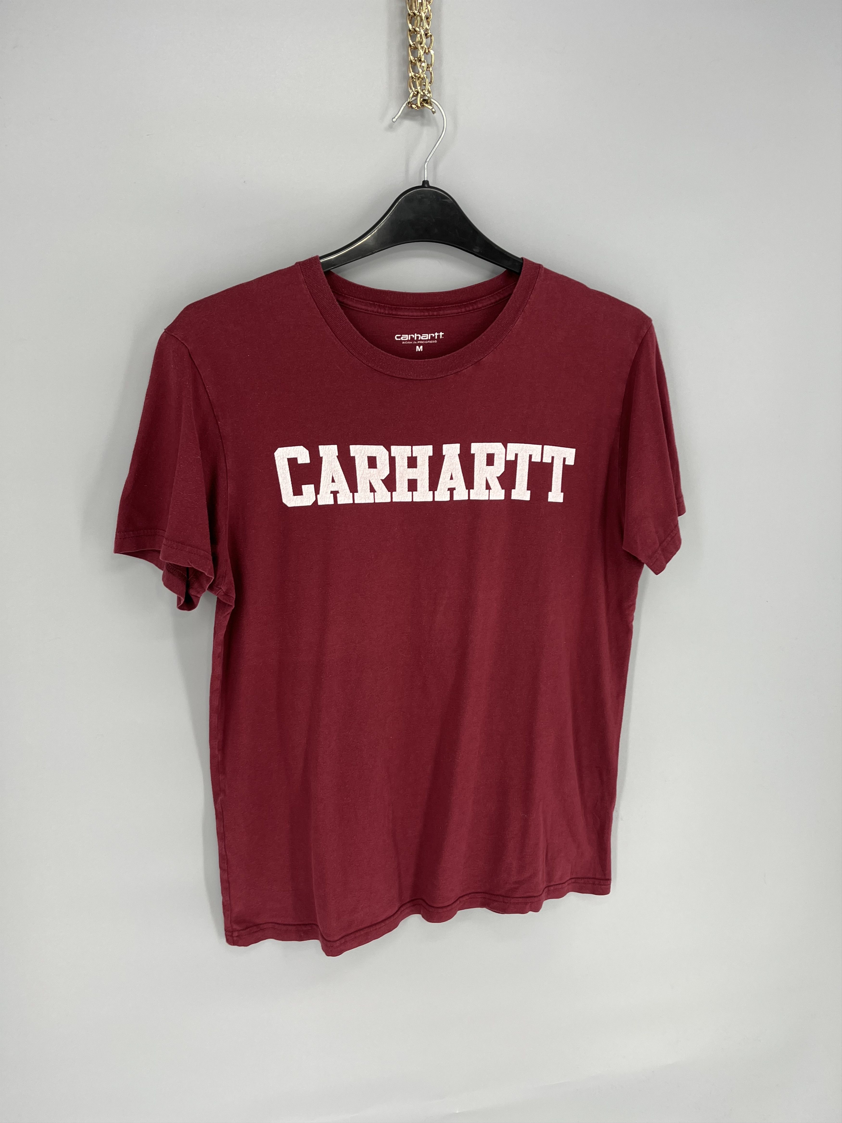 Carhartt TRASHED Carhartt Centr Big Logo Vintage Y2K Style Shirt Size US M / EU 48-50 / 2 - 2 Thumbnail