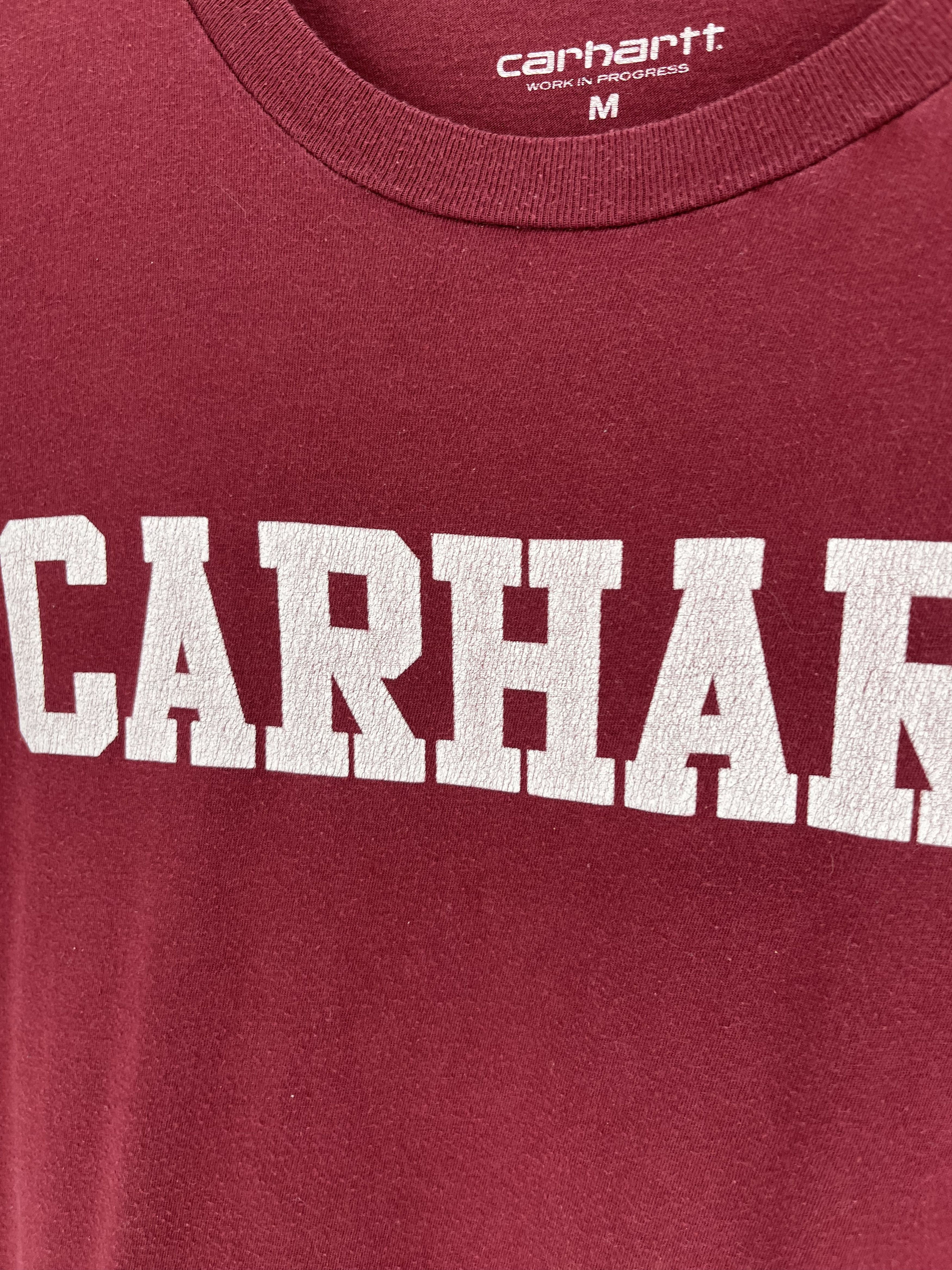 Carhartt TRASHED Carhartt Centr Big Logo Vintage Y2K Style Shirt Size US M / EU 48-50 / 2 - 9 Thumbnail