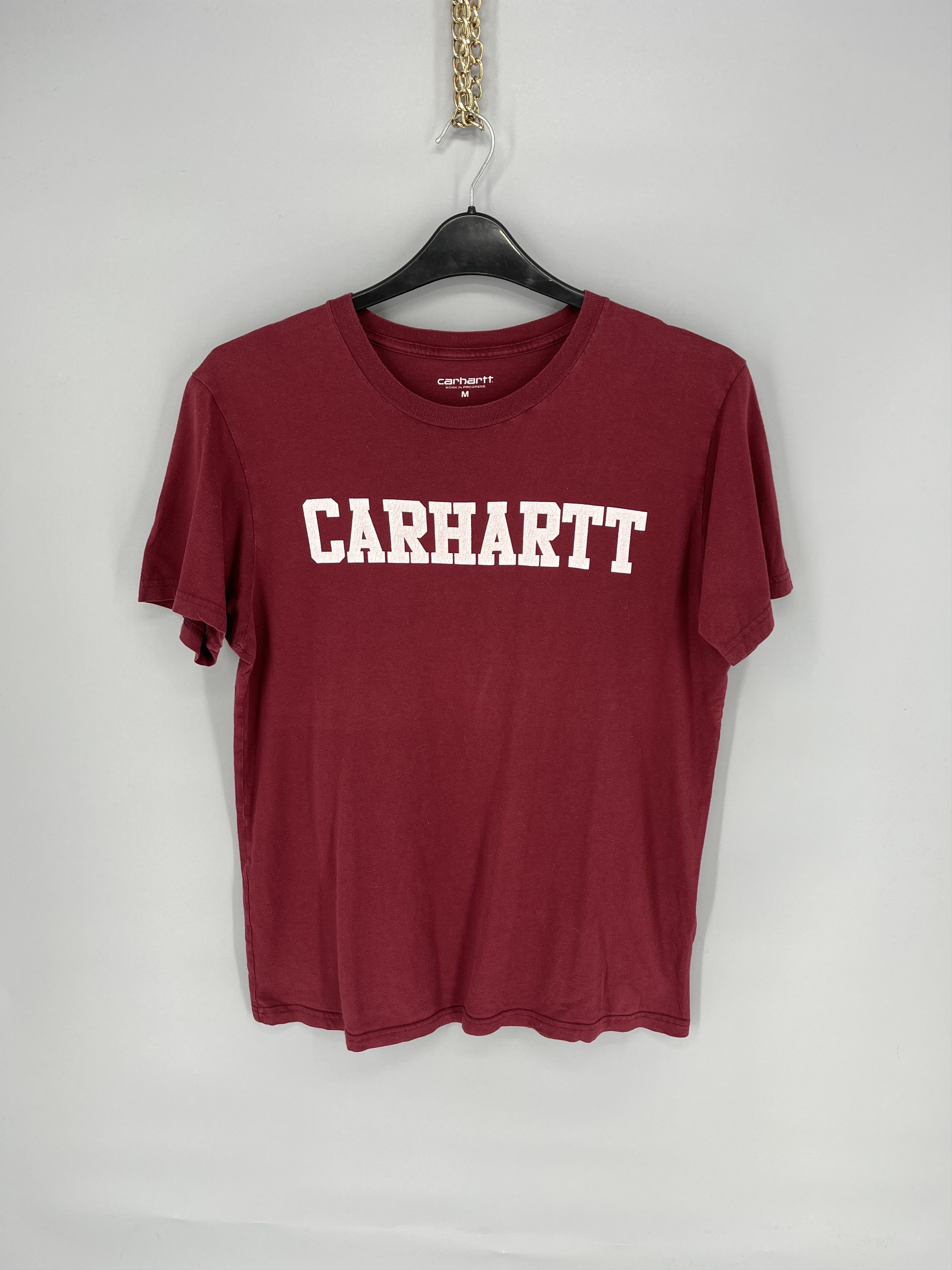 Carhartt TRASHED Carhartt Centr Big Logo Vintage Y2K Style Shirt Size US M / EU 48-50 / 2 - 1 Thumbnail