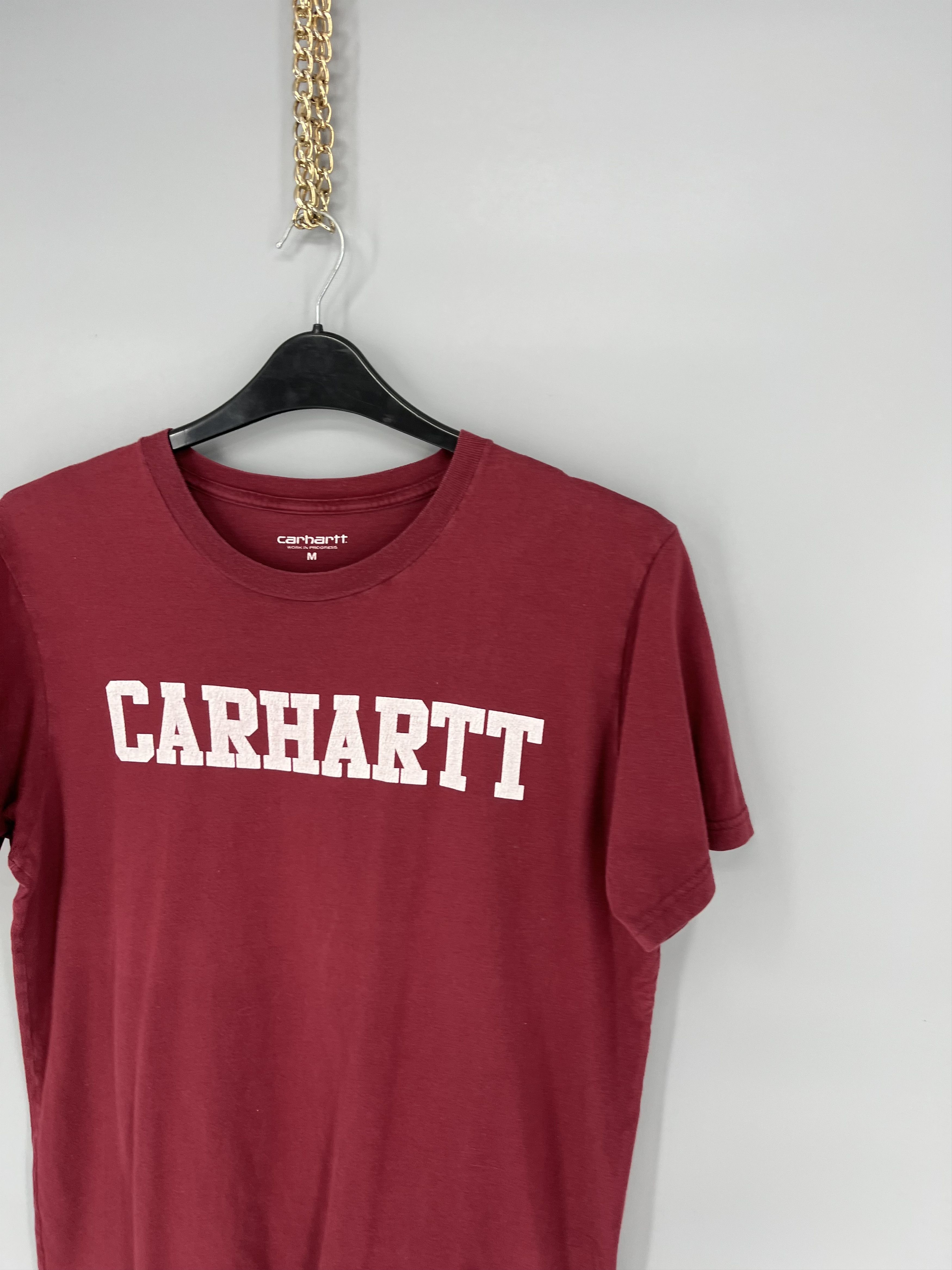 Carhartt TRASHED Carhartt Centr Big Logo Vintage Y2K Style Shirt Size US M / EU 48-50 / 2 - 7 Thumbnail