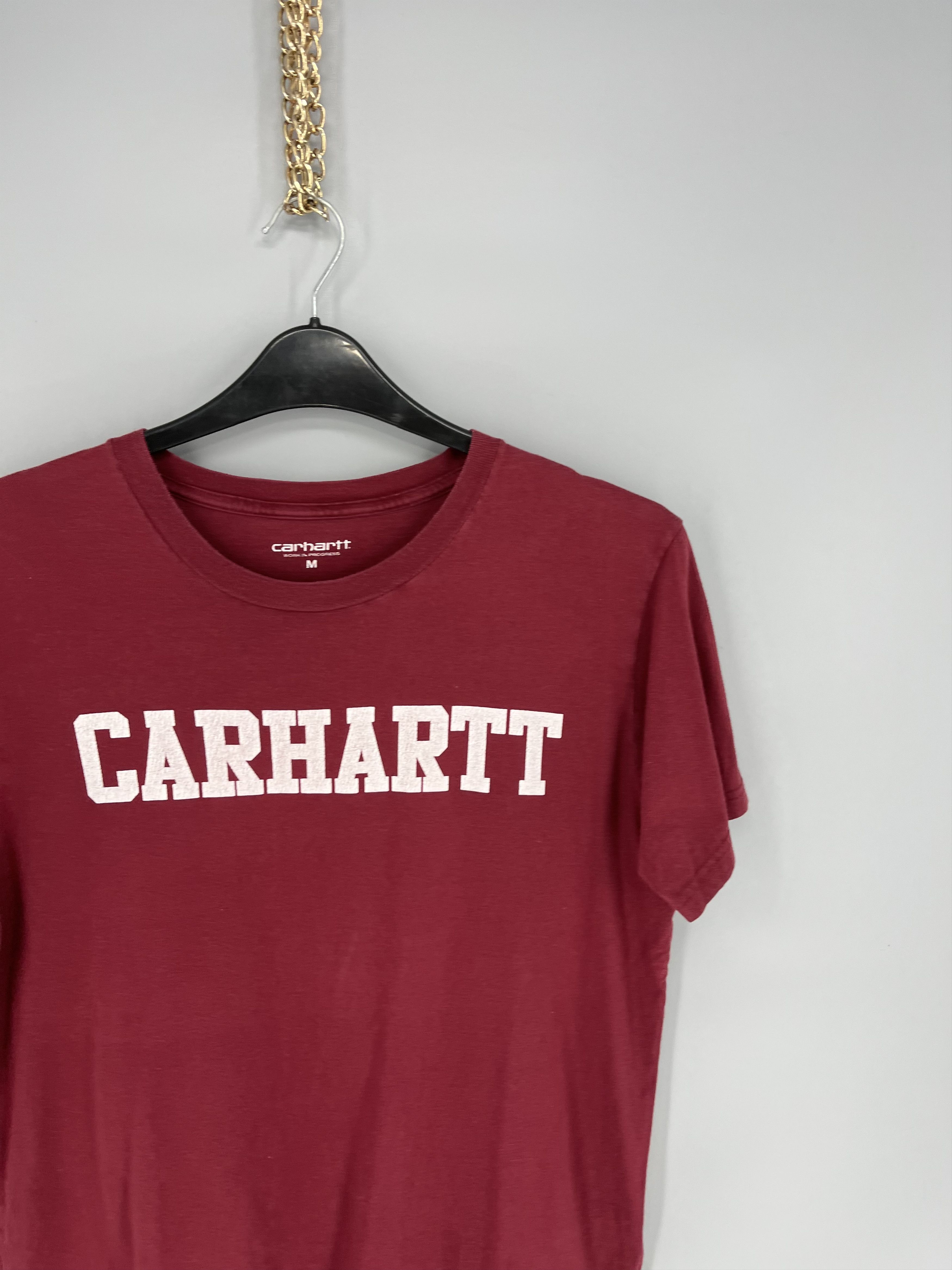 Carhartt TRASHED Carhartt Centr Big Logo Vintage Y2K Style Shirt Size US M / EU 48-50 / 2 - 5 Thumbnail