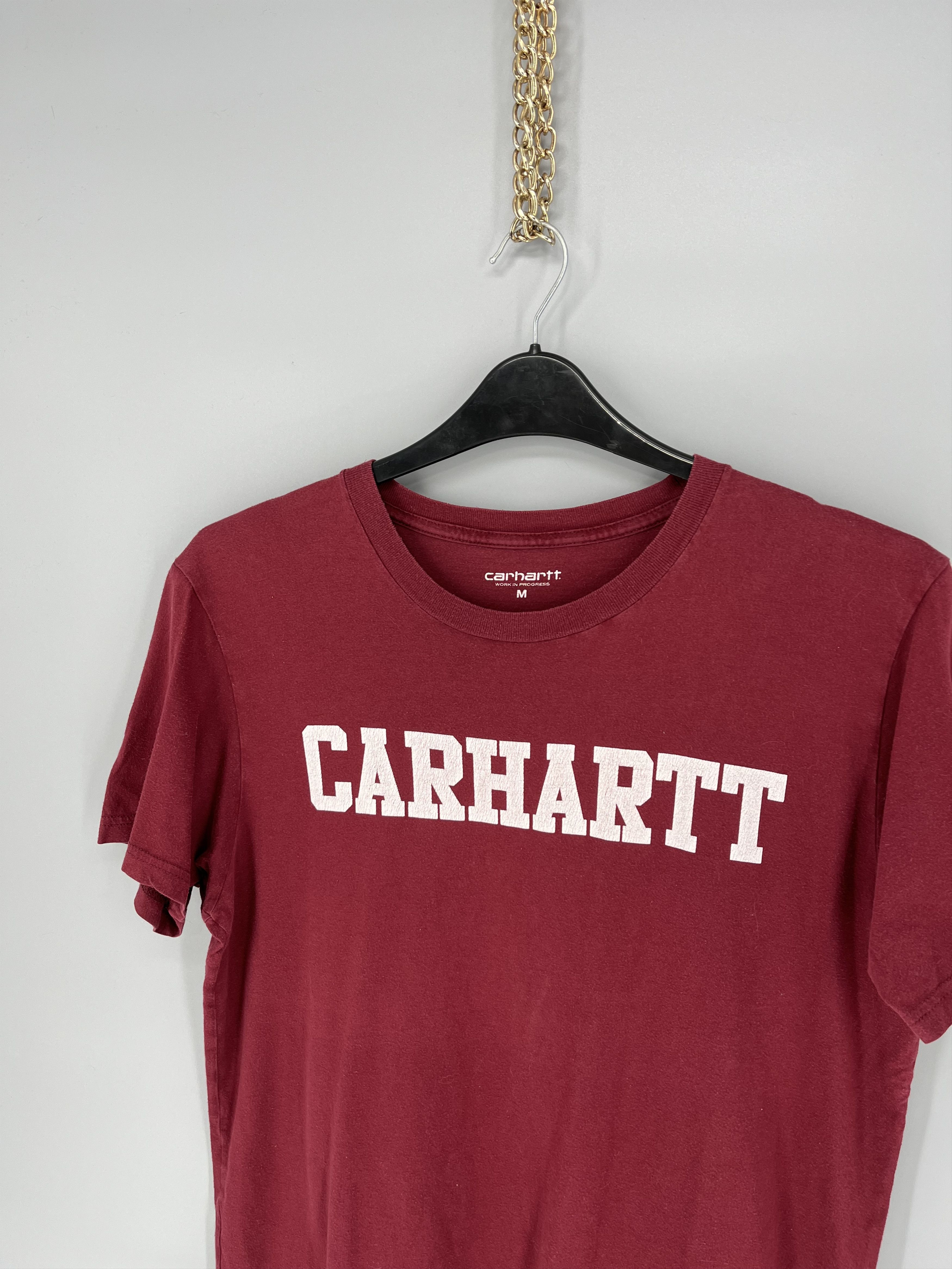 Carhartt TRASHED Carhartt Centr Big Logo Vintage Y2K Style Shirt Size US M / EU 48-50 / 2 - 6 Thumbnail