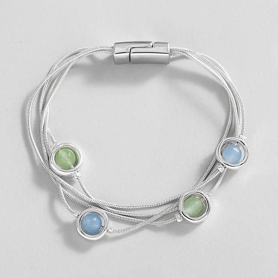 Jewelry Creative Hollow Crystal Beads Bracelet Size ONE SIZE - 2 Thumbnail