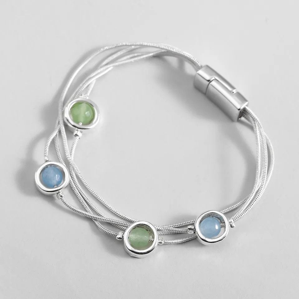 Jewelry Creative Hollow Crystal Beads Bracelet Size ONE SIZE - 1 Thumbnail