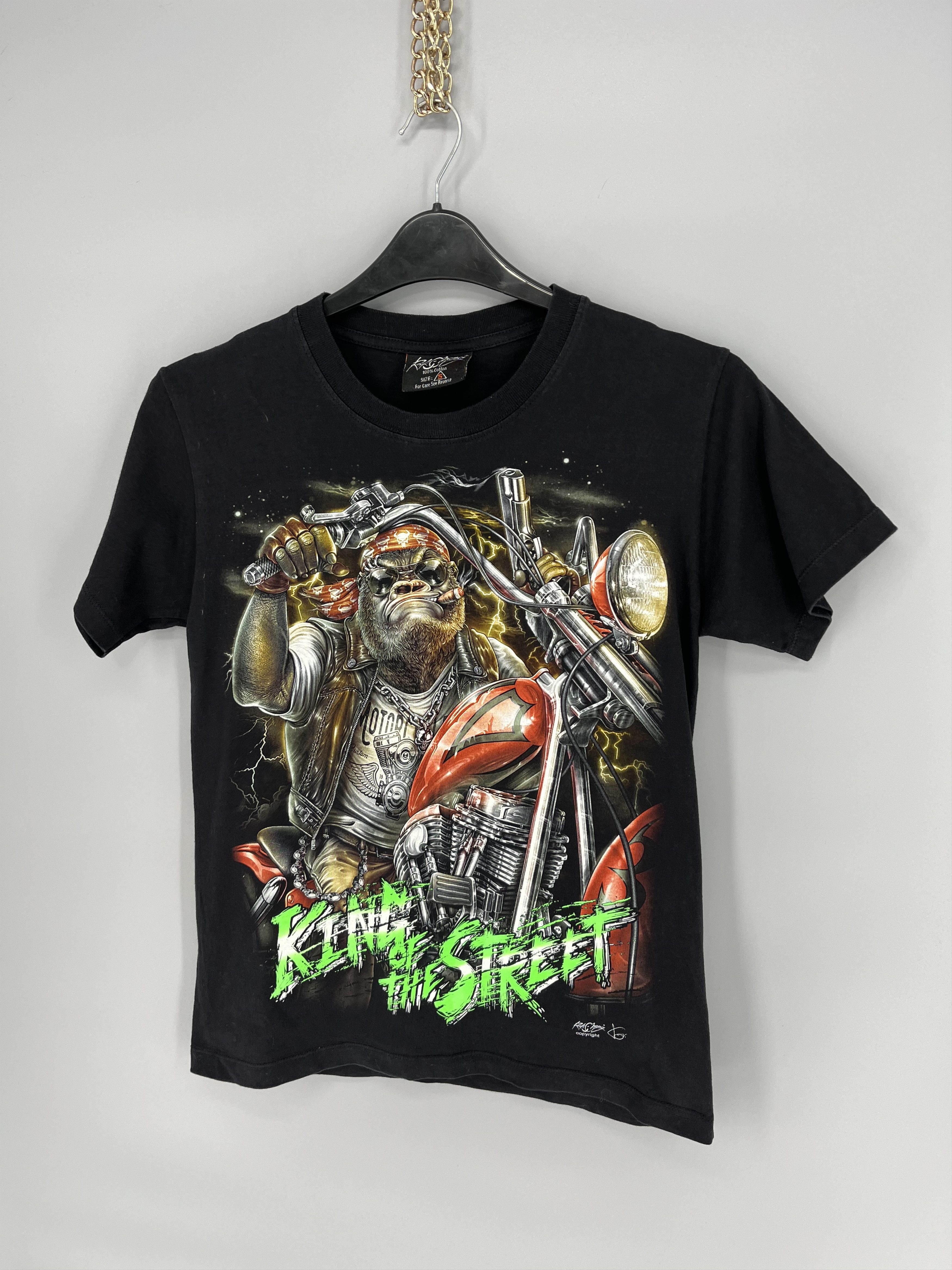 Band Tees tatto motif Hourglass SCULL T-Shirt biker streetwear SKULL Size US S / EU 44-46 / 1 - 3 Thumbnail