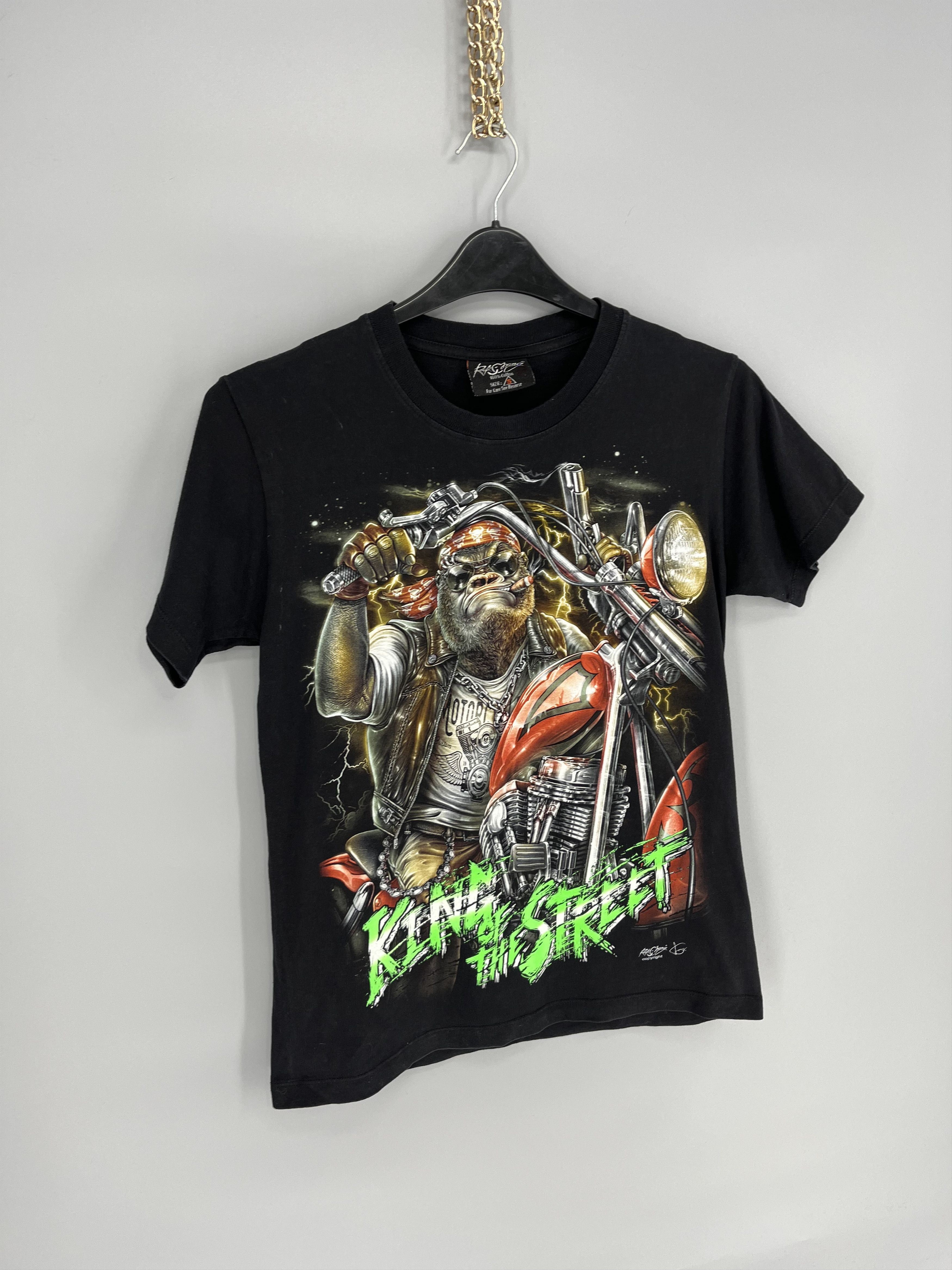 Band Tees tatto motif Hourglass SCULL T-Shirt biker streetwear SKULL Size US S / EU 44-46 / 1 - 2 Thumbnail