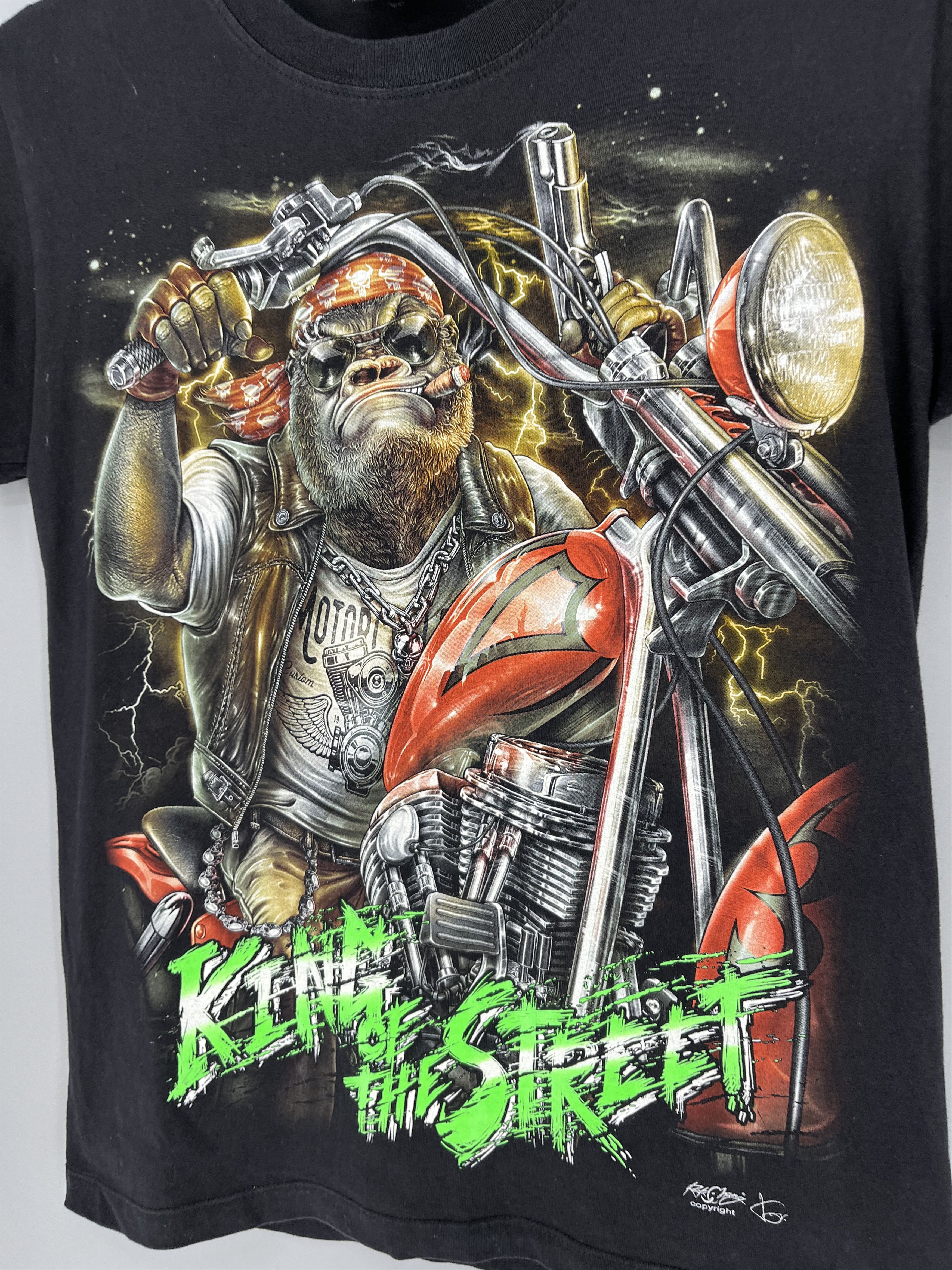 Band Tees tatto motif Hourglass SCULL T-Shirt biker streetwear SKULL Size US S / EU 44-46 / 1 - 5 Thumbnail