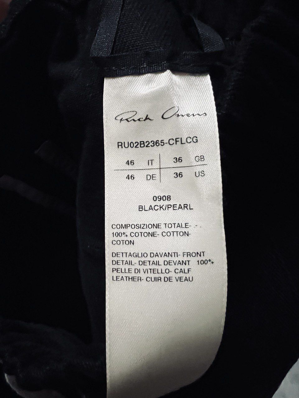 Rick Owens Rick Owens Geth Belas Leather Panel Pants Size US 30 / EU 46 - 4 Thumbnail