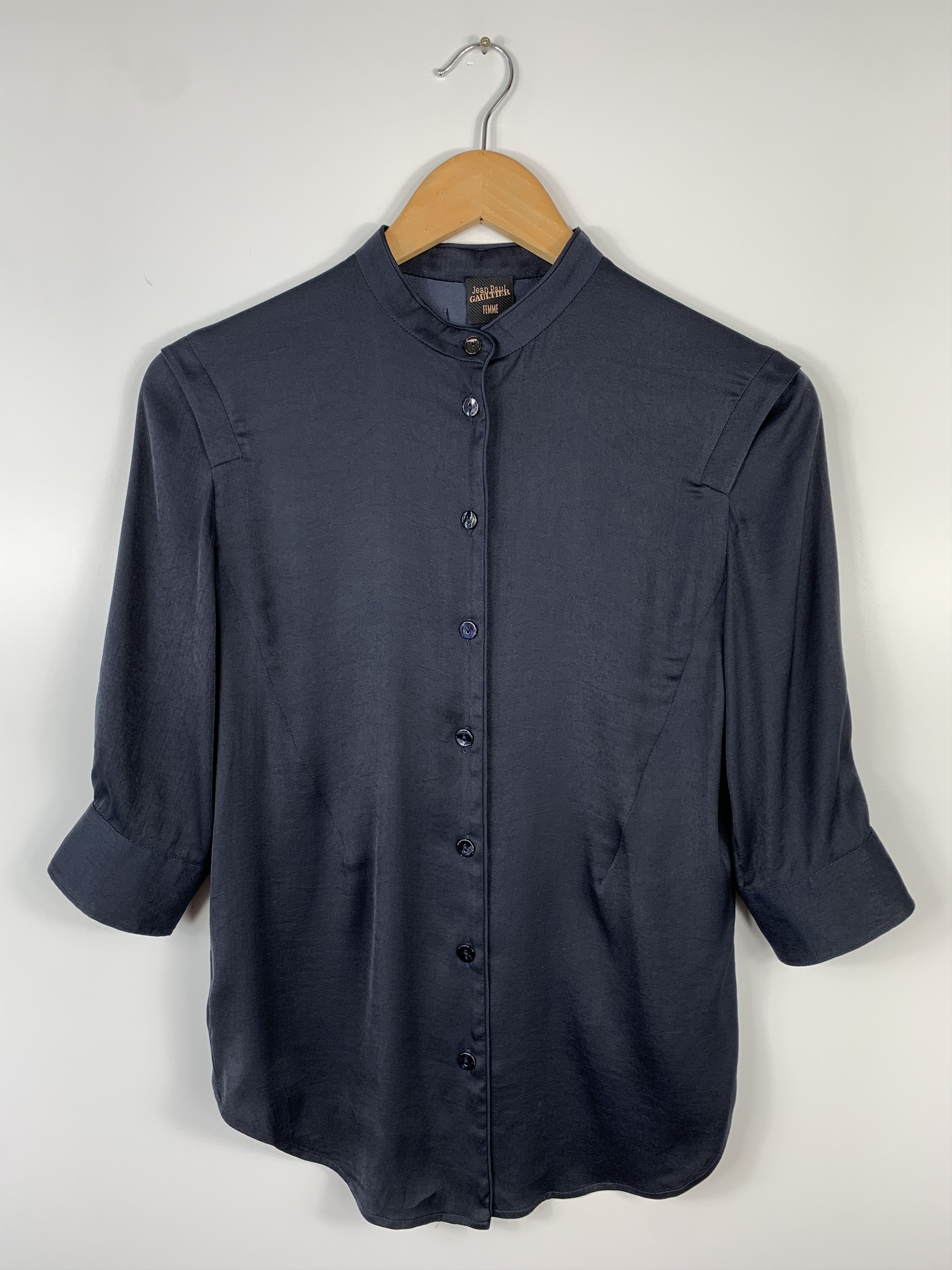 Jean Paul Gaultier Femme Button Shirt Blouse Polyester US