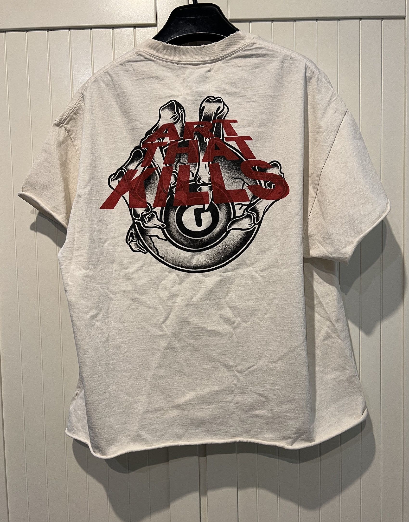 Gallery Dept. FW'22 T-shirt Ripped "Art That Kills" Size US M / EU 48-50 / 2 - 2 Thumbnail