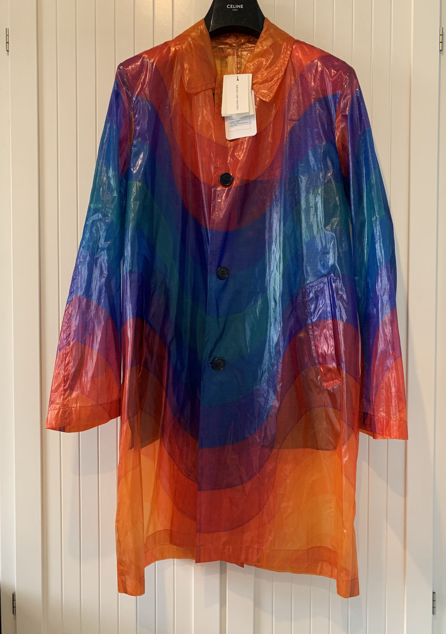 image of Dries Van Noten Ss'19 Coat Lightweight "rotary", Men's (Size Medium)