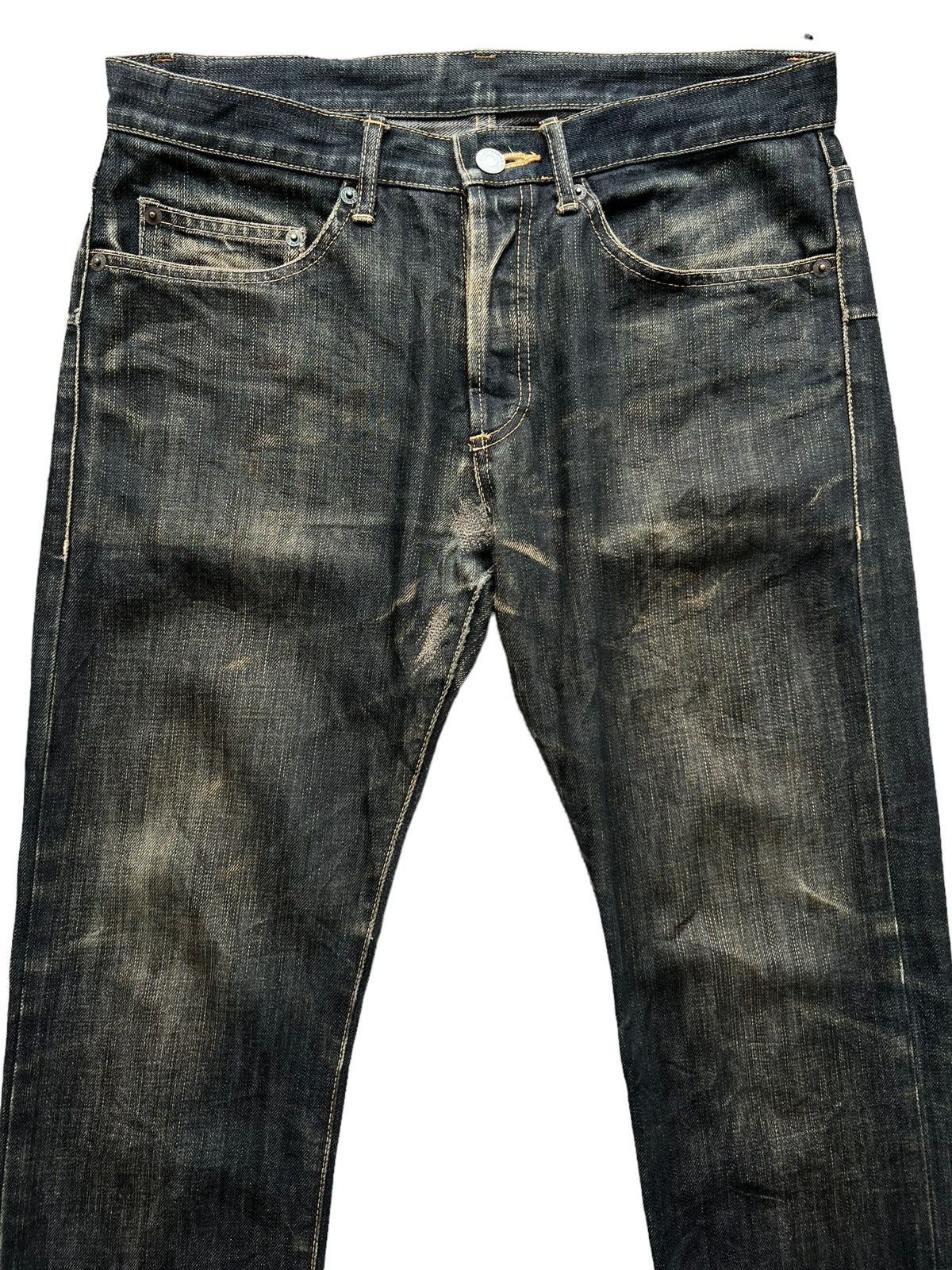 Vintage Takeo Kikuchi Black Straight Cut Denim Jeans 31x32