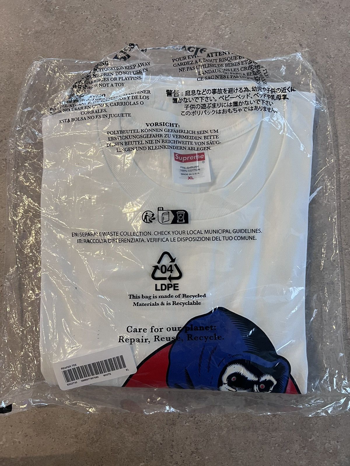 Supreme Supreme Reaper Tee Size US XL / EU 56 / 4 - 2 Thumbnail