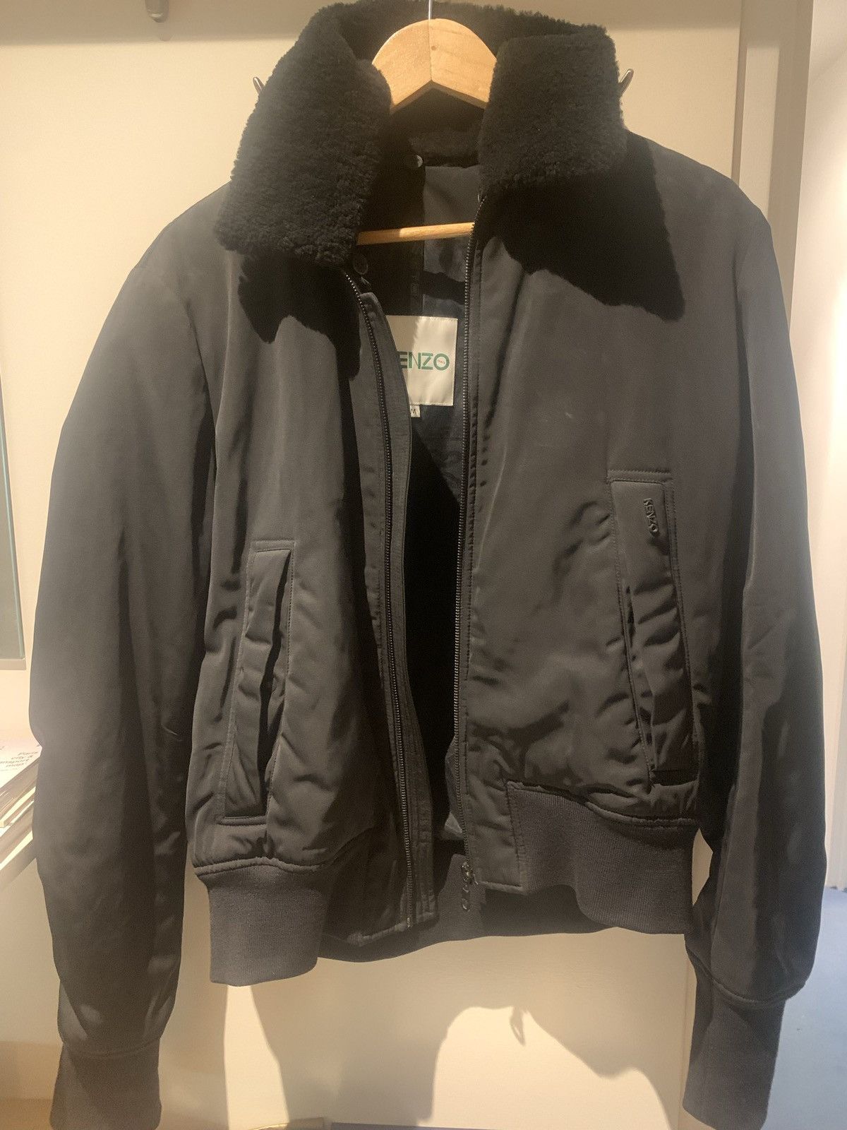 Kenzo Kenzo Black Bomber Jacket Size US M / EU 48-50 / 2 - 1 Thumbnail