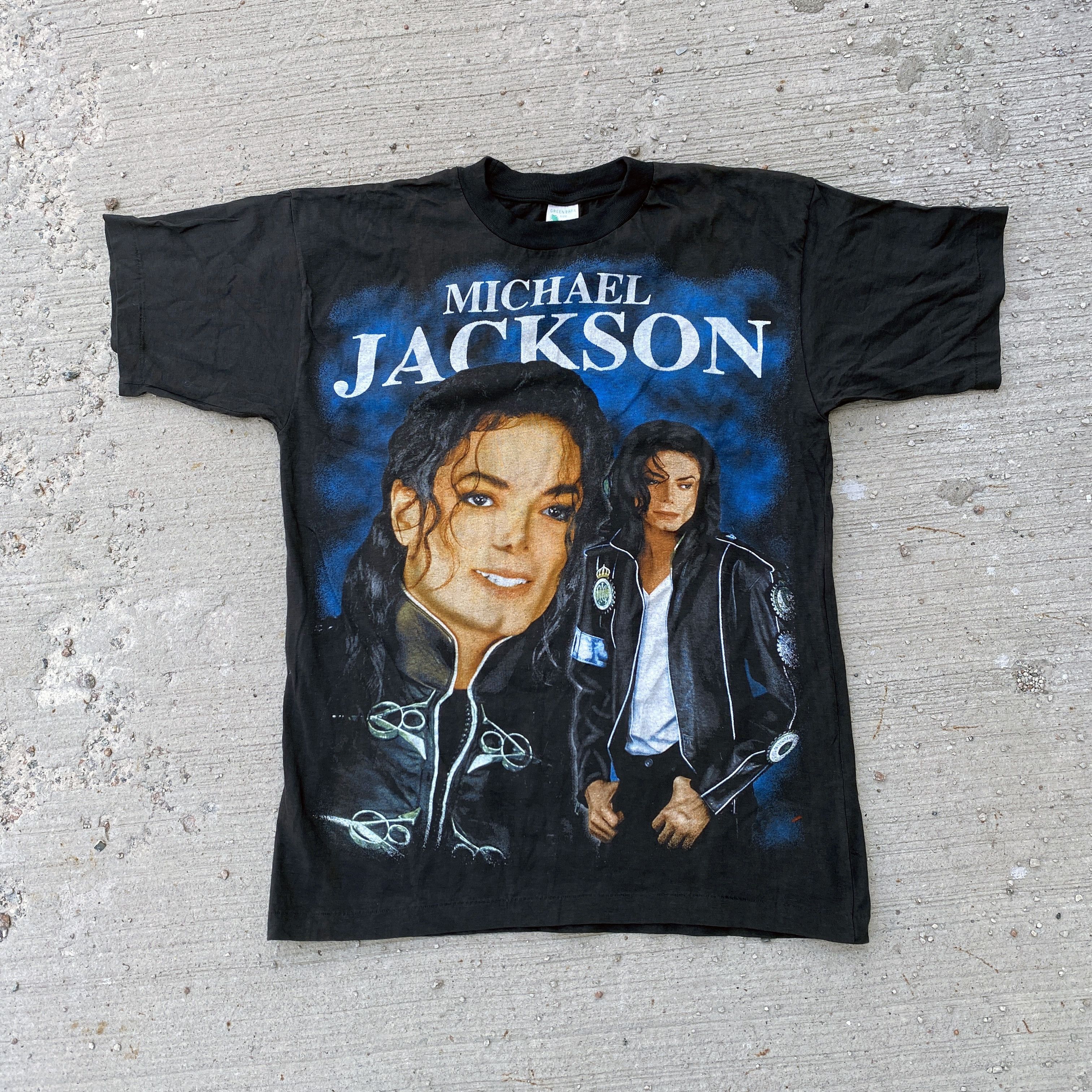 image of 1996 Michael Jackson History Tour Tee Vintage Band Tees in Black, Men's (Size Large)