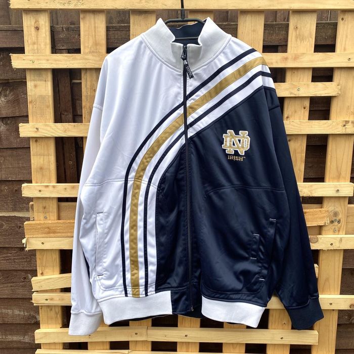 Russell Athletic Russel athletic notre dame white blue tracksuit jacket ...
