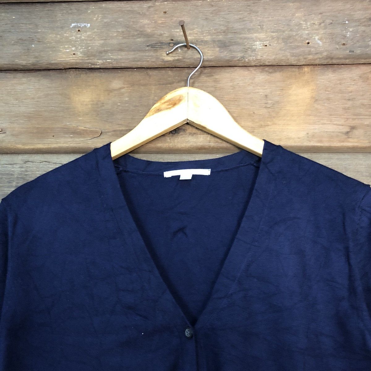 Japanese Brand Uniqlo Dark Blue Cardigan #7288 Size M / US 6-8 / IT 42-44 - 4 Thumbnail