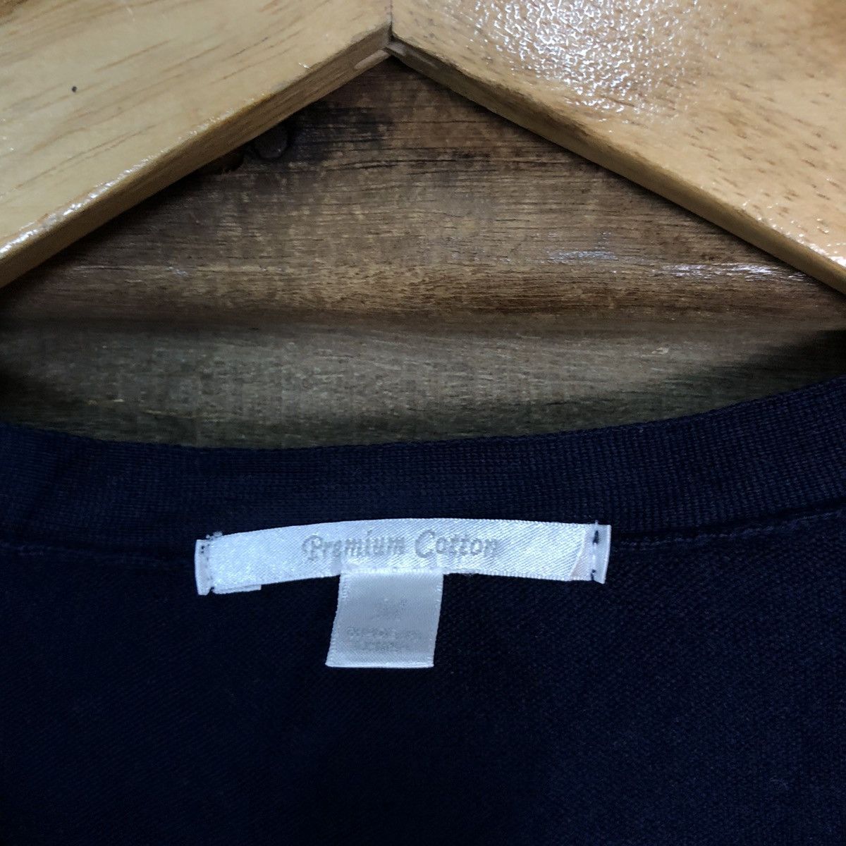 Japanese Brand Uniqlo Dark Blue Cardigan #7288 Size M / US 6-8 / IT 42-44 - 7 Thumbnail