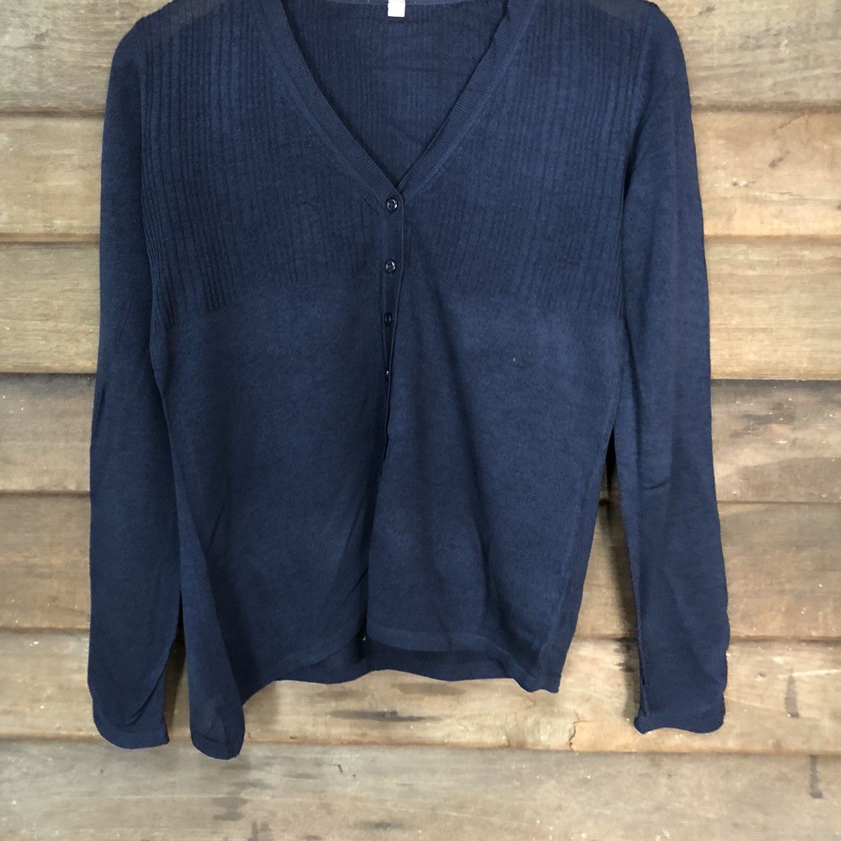 Uniqlo Uniqlo Dark Blue Cardigan #7286 Size M / US 6-8 / IT 42-44 - 3 Thumbnail