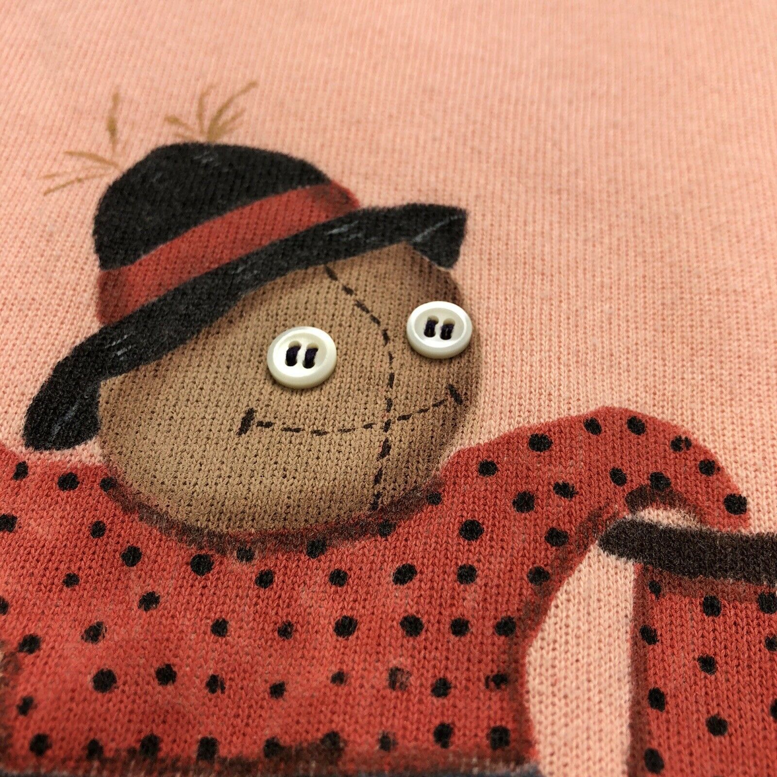 Hanes × Vintage Vintage 80s Halloween Fall Scarecrow Sweatshirt Made In USA Size US S / EU 44-46 / 1 - 3 Thumbnail