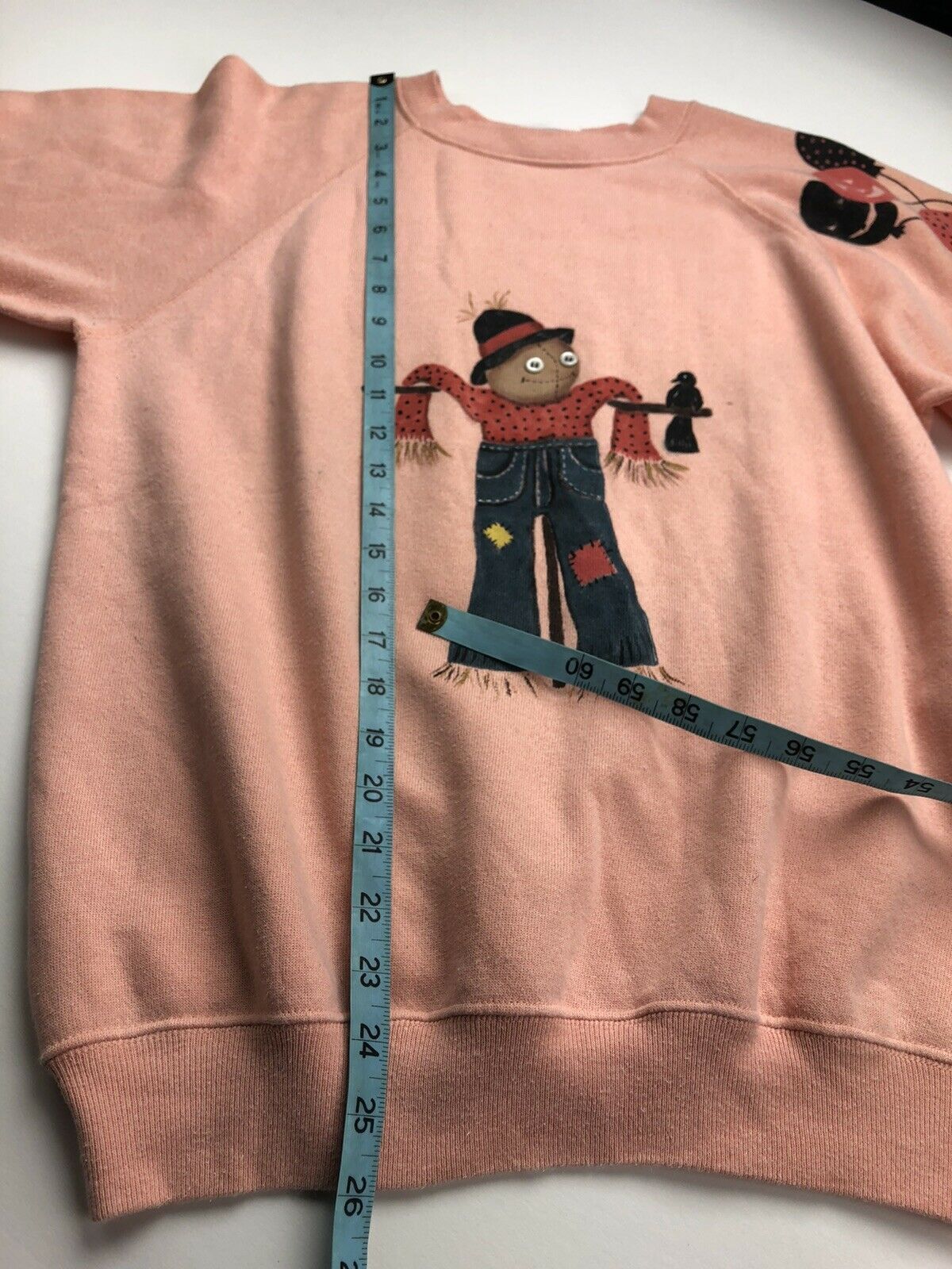 Hanes × Vintage Vintage 80s Halloween Fall Scarecrow Sweatshirt Made In USA Size US S / EU 44-46 / 1 - 8 Thumbnail