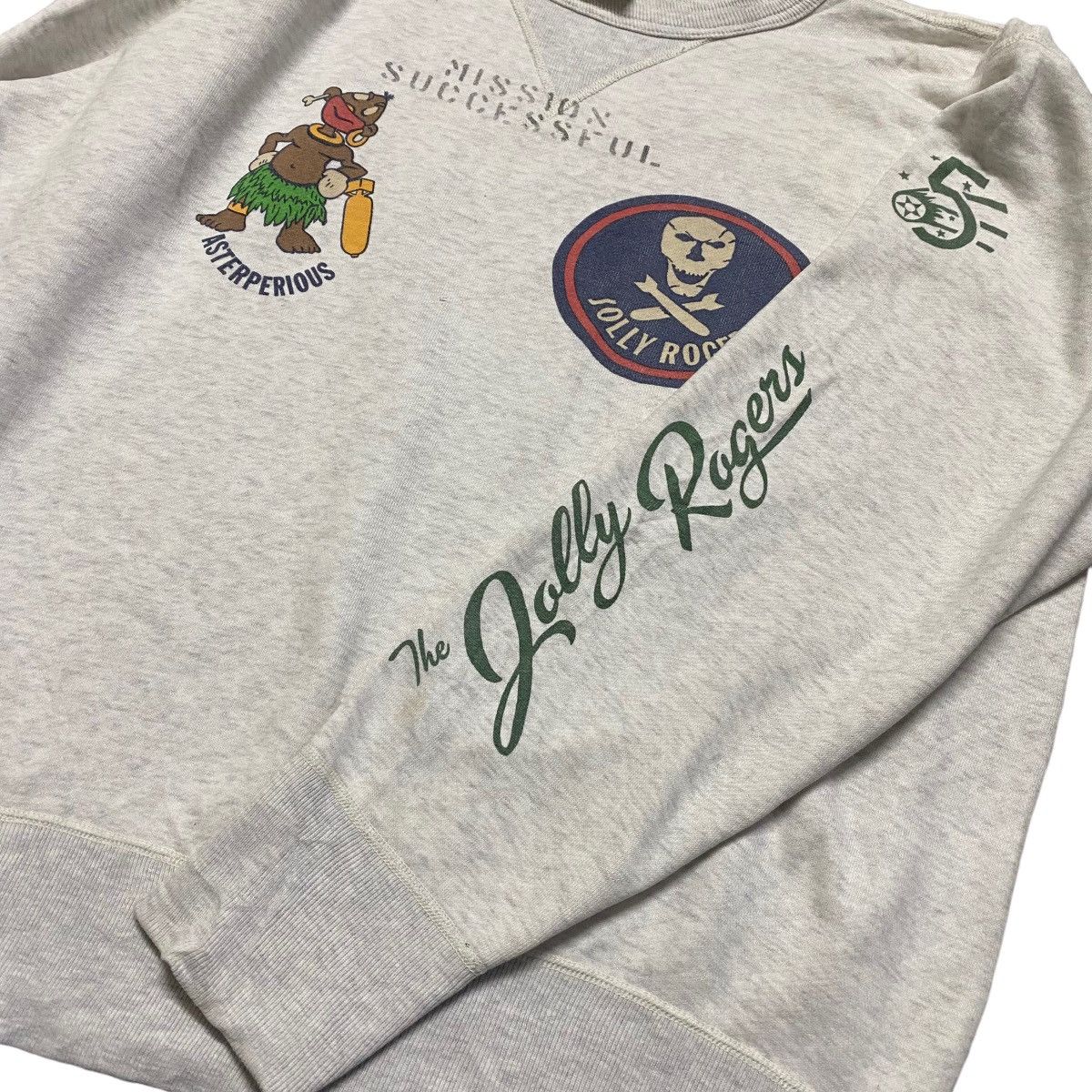 Buzz Rickson's Vintage Buzz Rickson Crewneck Jolly Rogers Asterperious Size US M / EU 48-50 / 2 - 9 Thumbnail