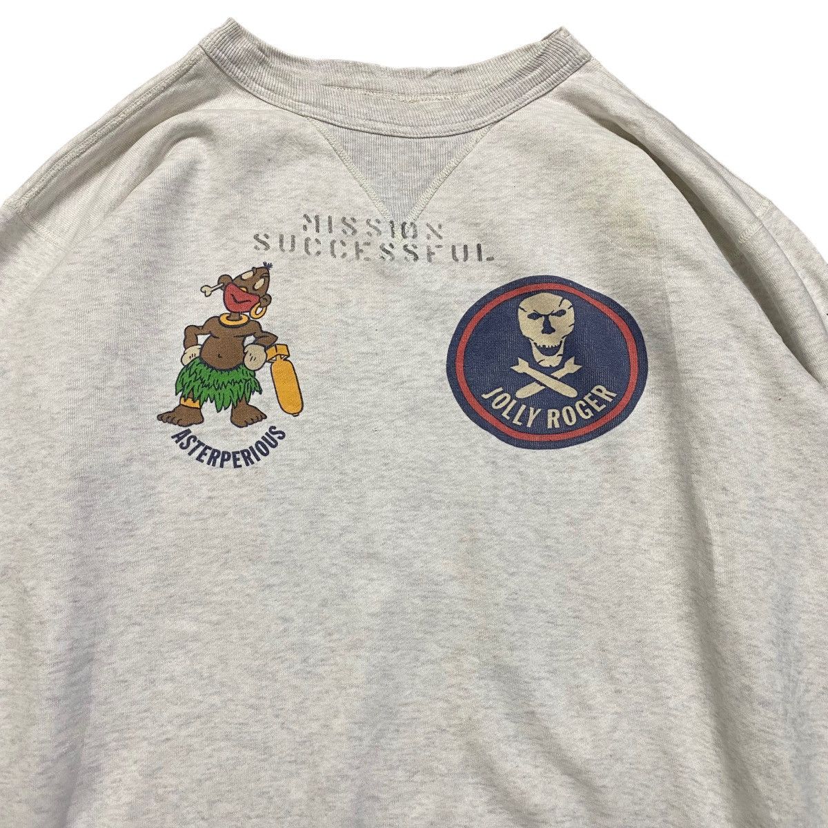 Buzz Rickson's Vintage Buzz Rickson Crewneck Jolly Rogers Asterperious Size US M / EU 48-50 / 2 - 3 Thumbnail