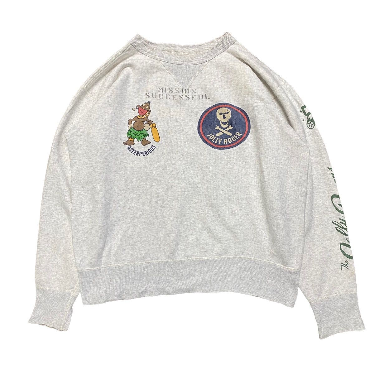 Buzz Rickson's Vintage Buzz Rickson Crewneck Jolly Rogers Asterperious Size US M / EU 48-50 / 2 - 1 Thumbnail