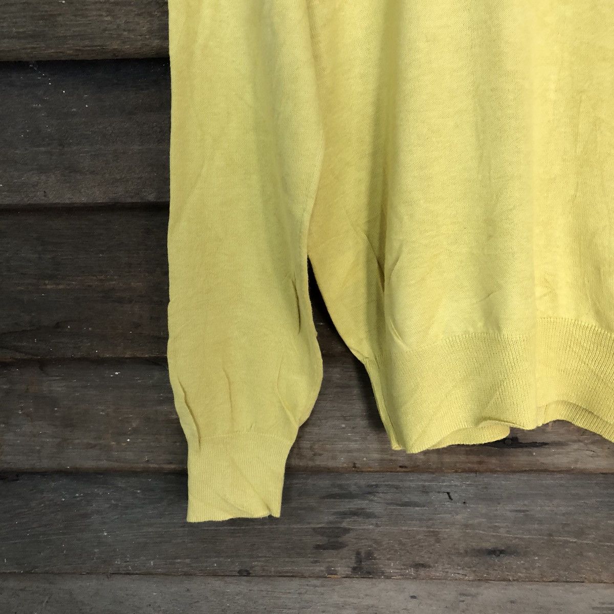 GU GU Yellow vintage knitwear Cardigans #7237 Size L / US 10 / IT 46 - 10 Thumbnail