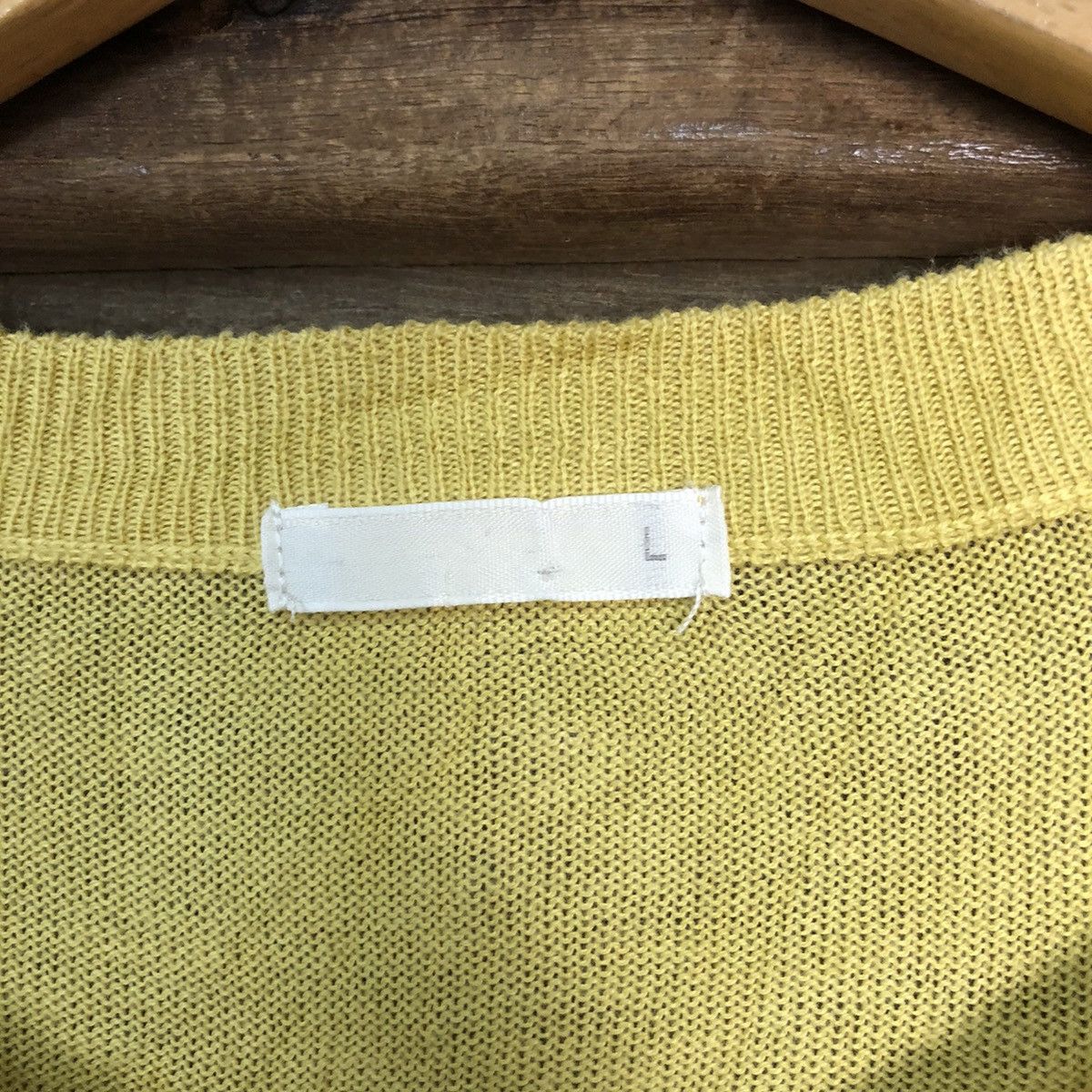 GU GU Yellow vintage knitwear Cardigans #7237 Size L / US 10 / IT 46 - 7 Thumbnail