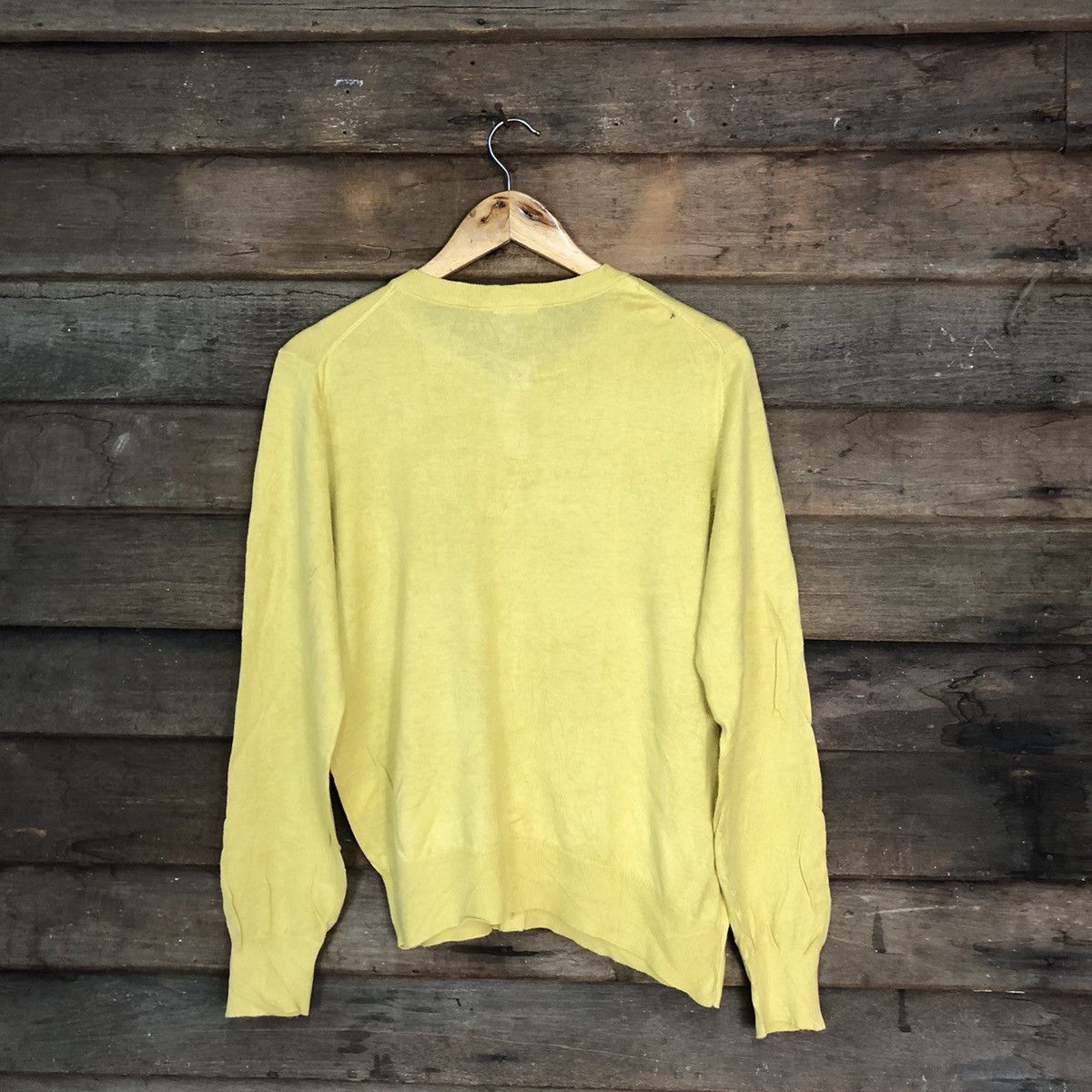 GU GU Yellow vintage knitwear Cardigans #7237 Size L / US 10 / IT 46 - 9 Thumbnail