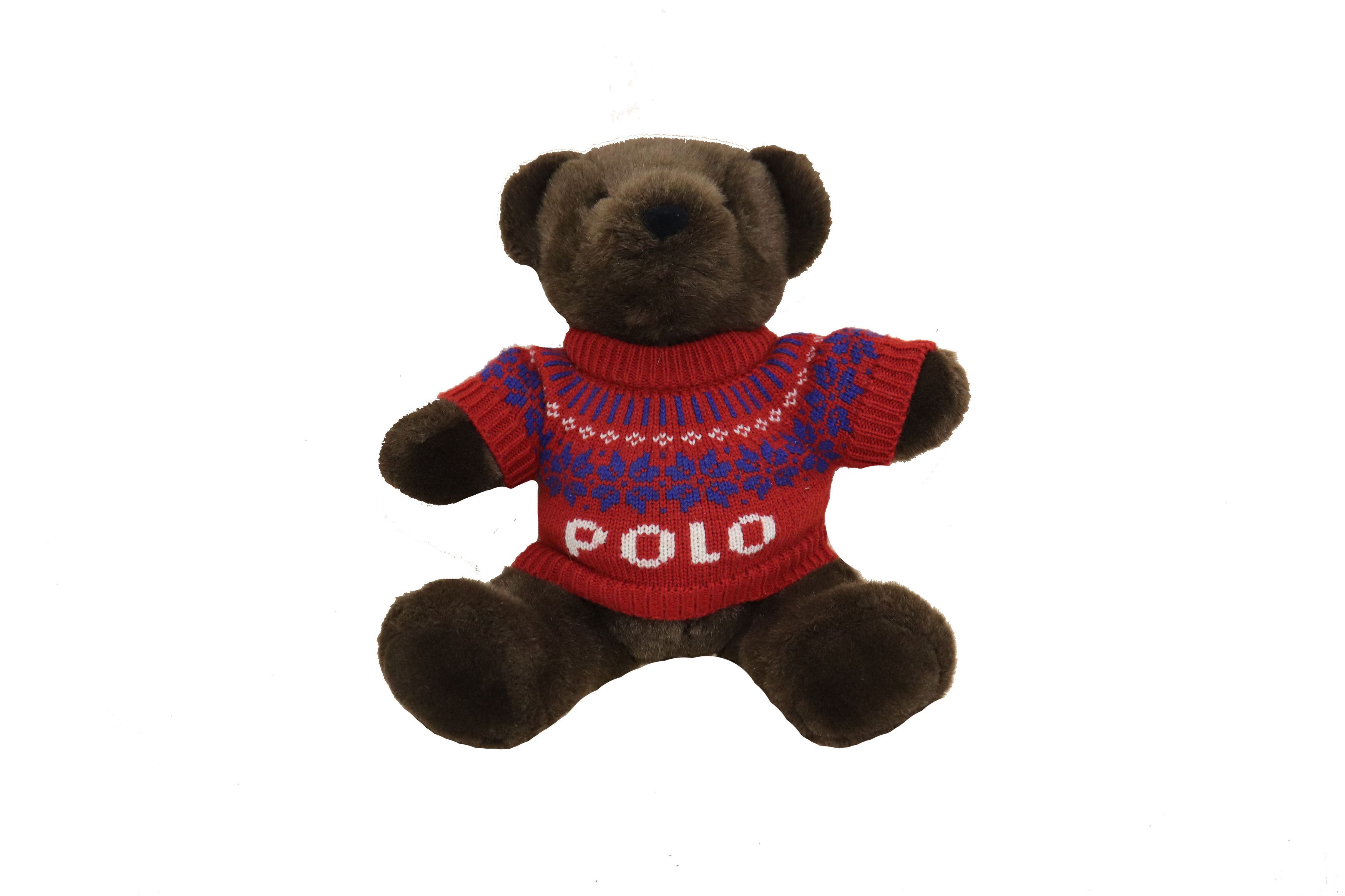 Polo Ralph Lauren Polo Ralph Lauren 2000 Bear Plush Red Knit Stuffed Size ONE SIZE - 4 Thumbnail