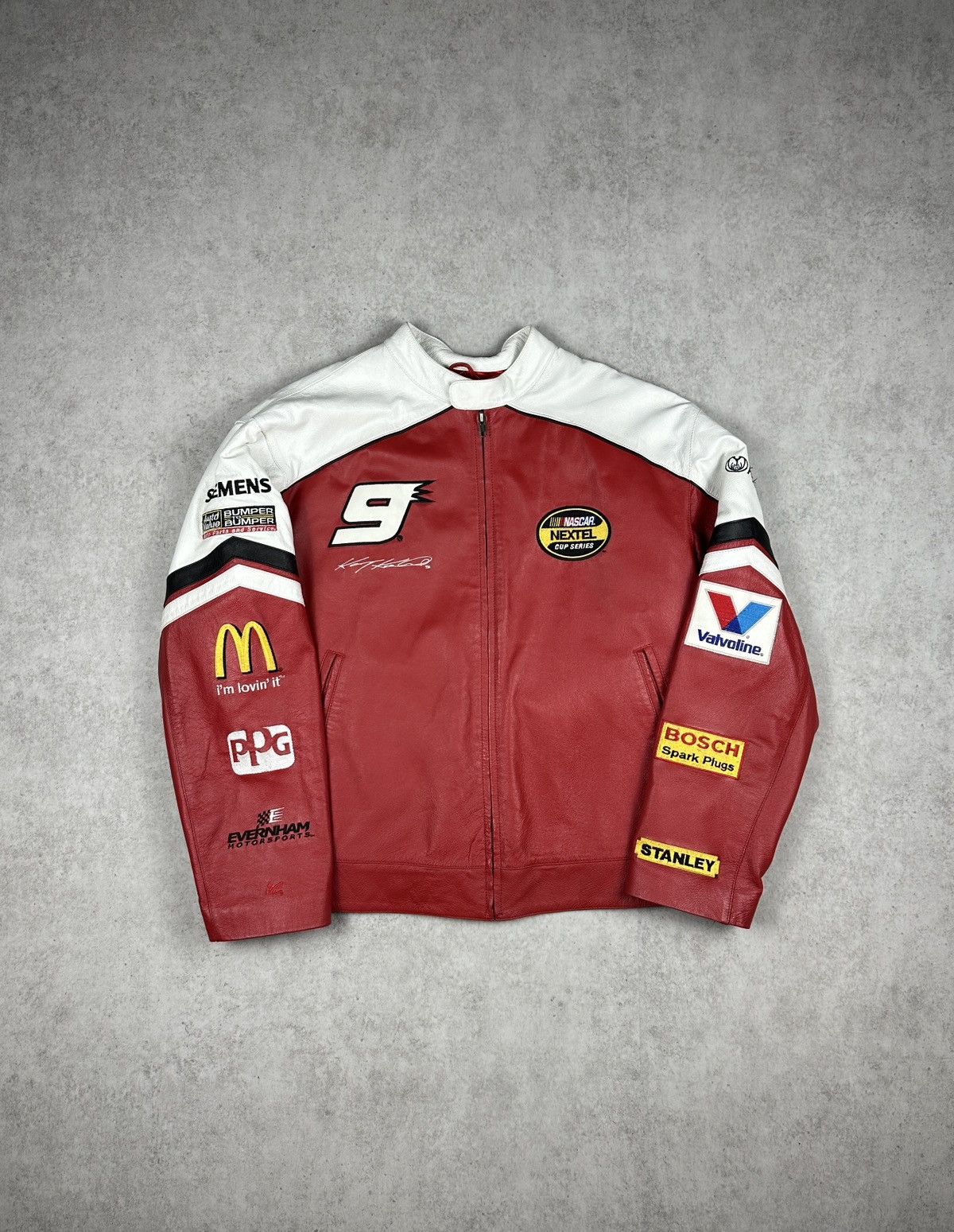 Chase Authentics DODGE NASCAR LEATHER JACKET | Grailed