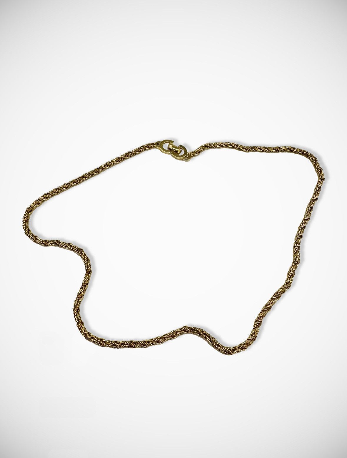 image of Dior Gold Rope Chain Necklace, Men's