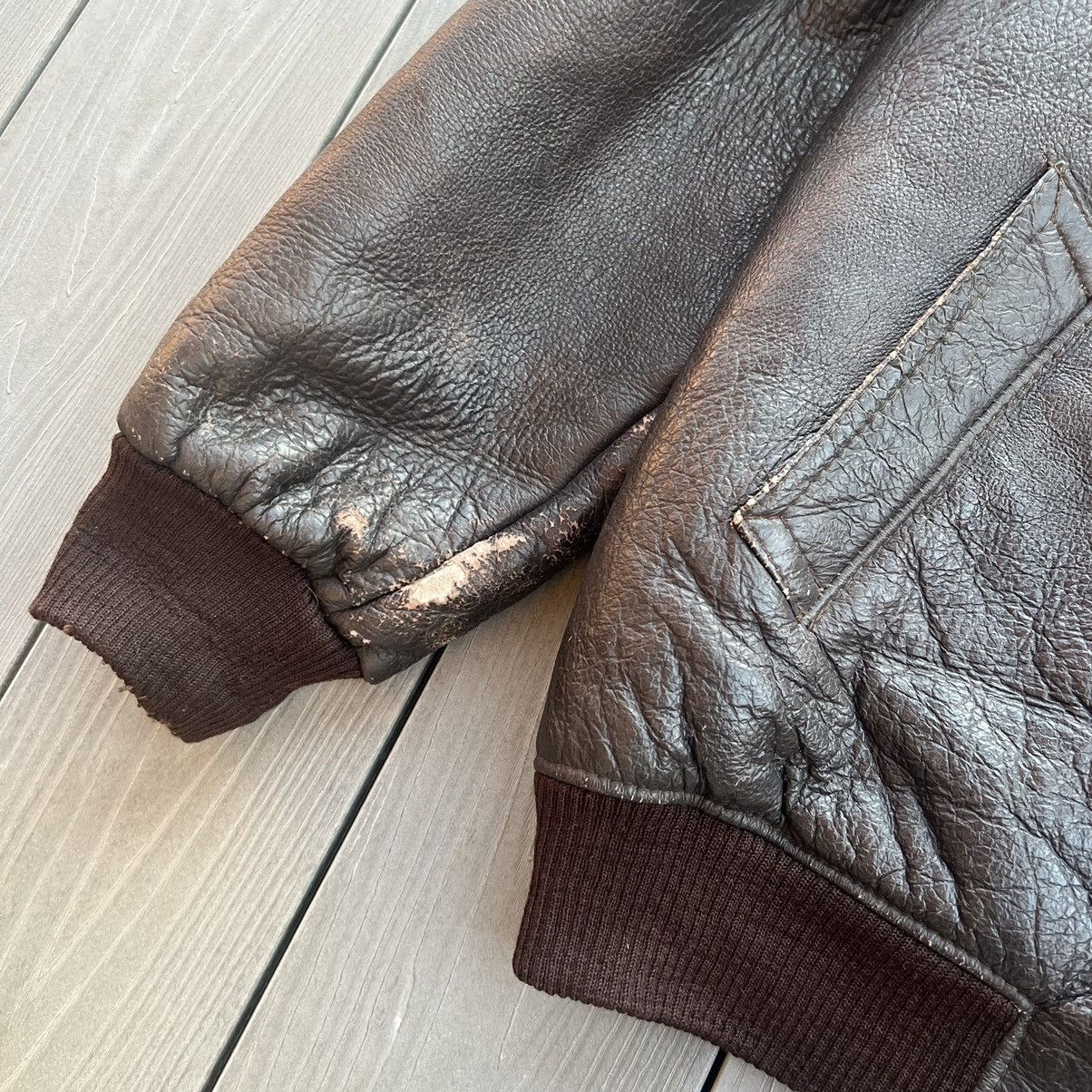 Vintage Vintage B-6 USAAF Military Shearling Sheepskin Flight Jacket Size US L / EU 52-54 / 3 - 7 Thumbnail