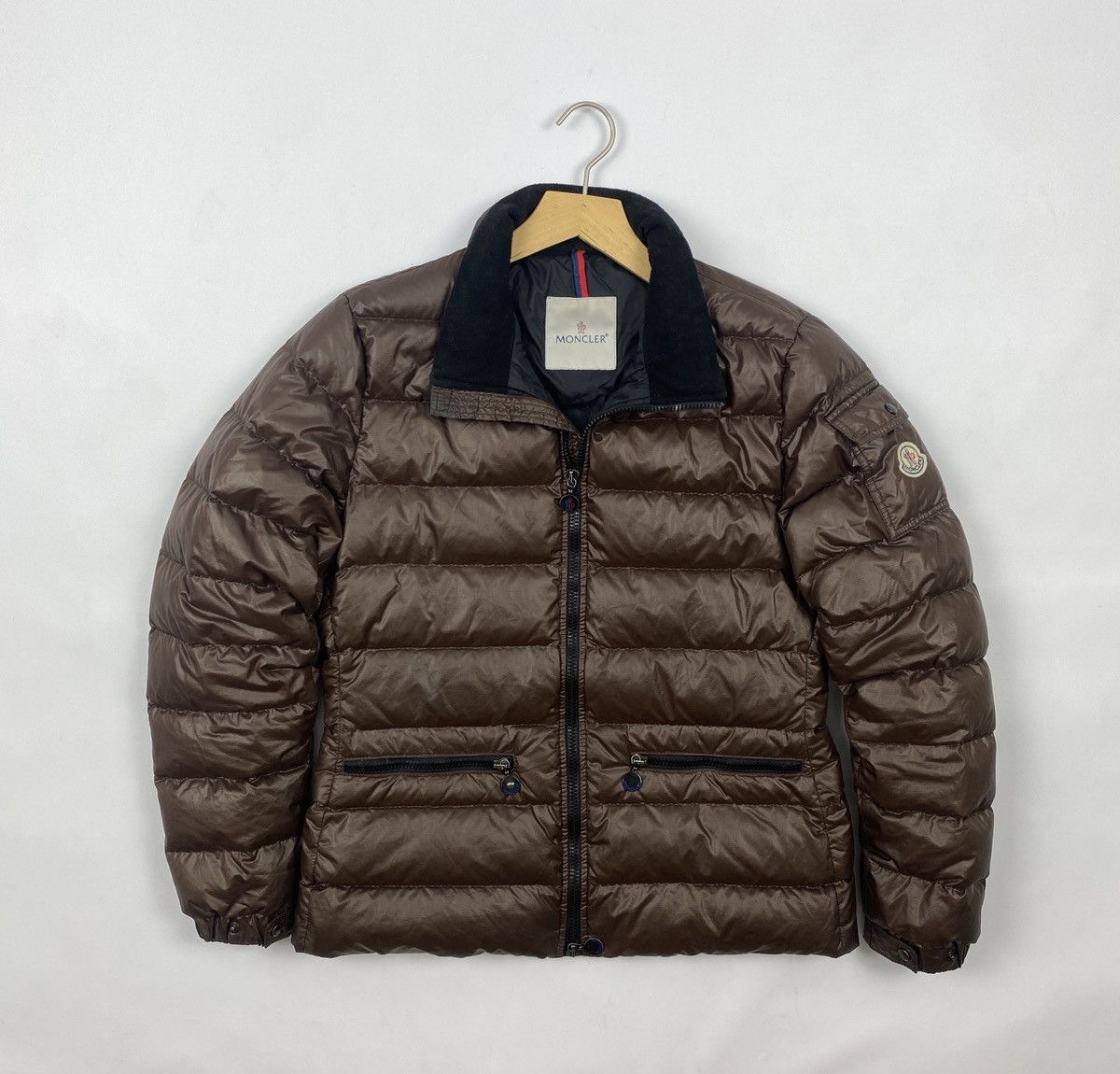 image of Women`s Moncler Puffer Brown Down Jacket Size 3, Women's
