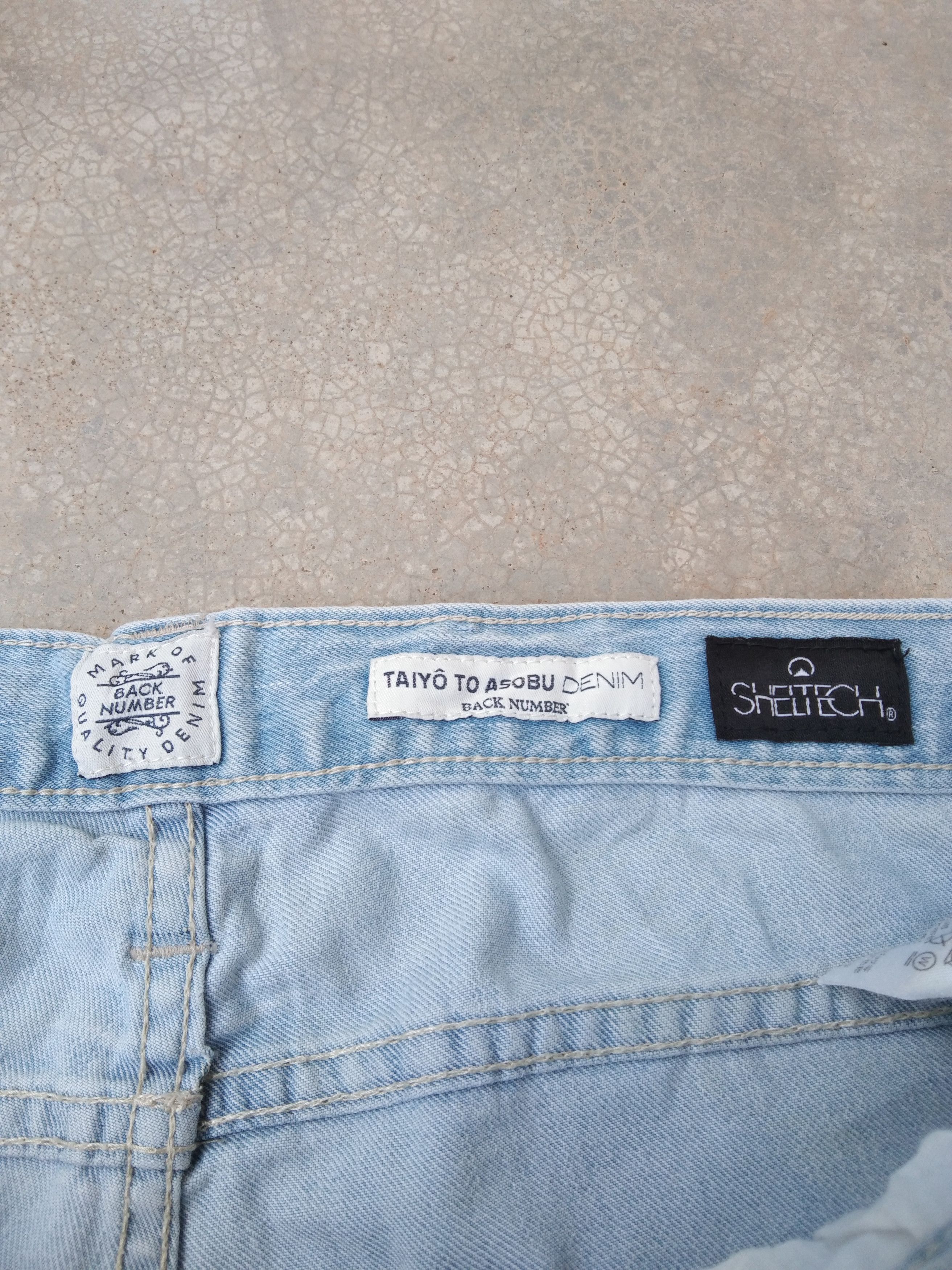 Japanese Brand Vintage Back Number Faded Blue Jeans 32x31 Size US 32 / EU 48 - 4 Thumbnail