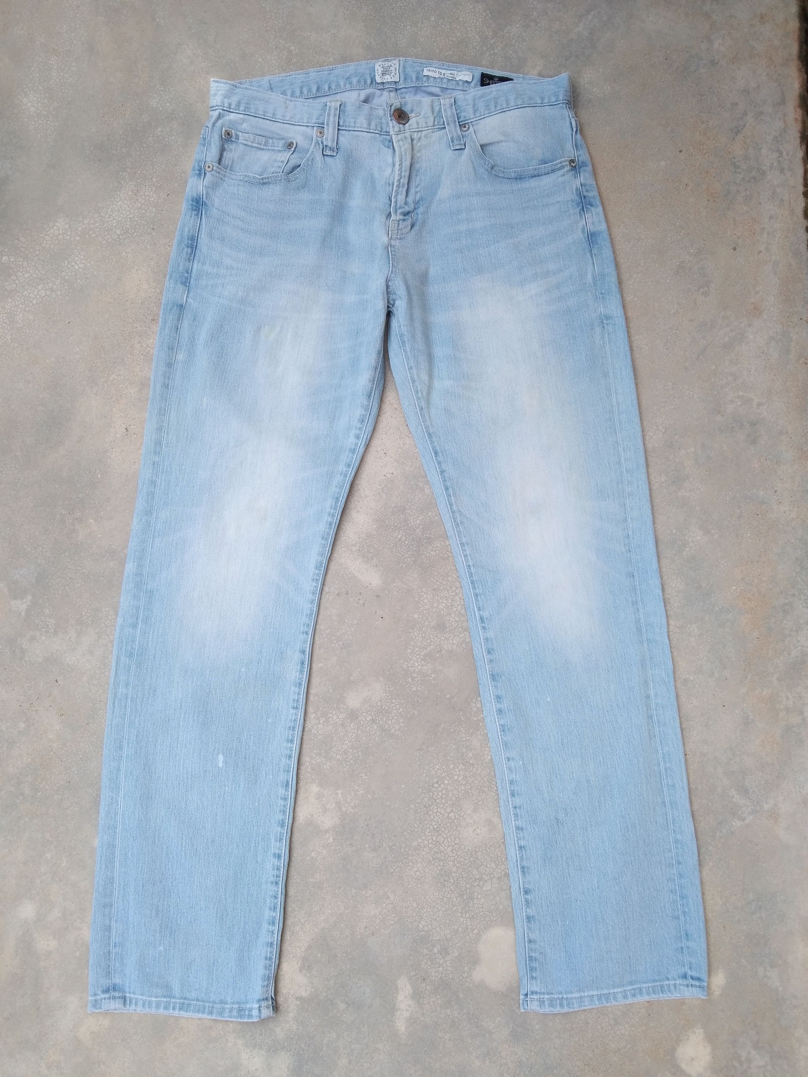 Japanese Brand Vintage Back Number Faded Blue Jeans 32x31 Size US 32 / EU 48 - 1 Thumbnail