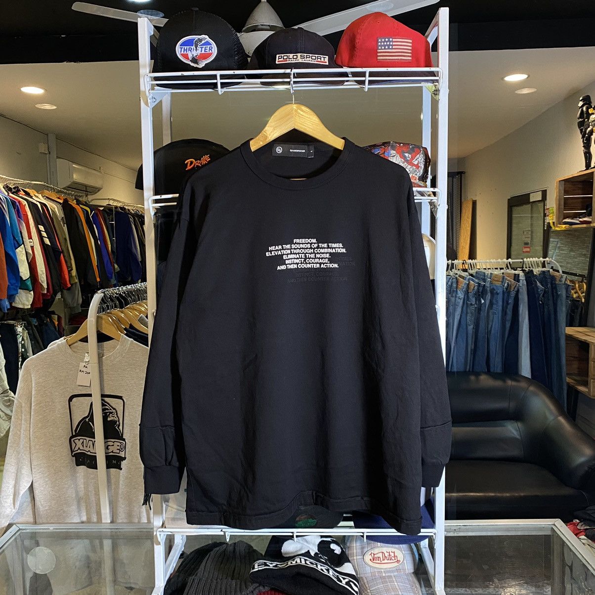 Undercover Undercover Heavy Weight Long Sleeve Tee Black for GU | Grailed